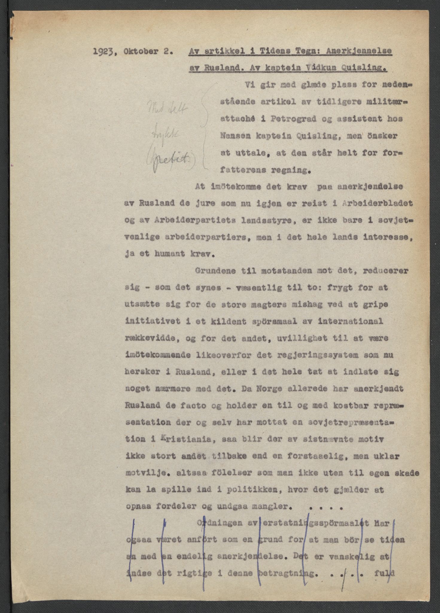 Landssvikarkivet, Oslo politikammer, AV/RA-S-3138-01/D/Da/L0003: Dnr. 29, 1945, s. 26