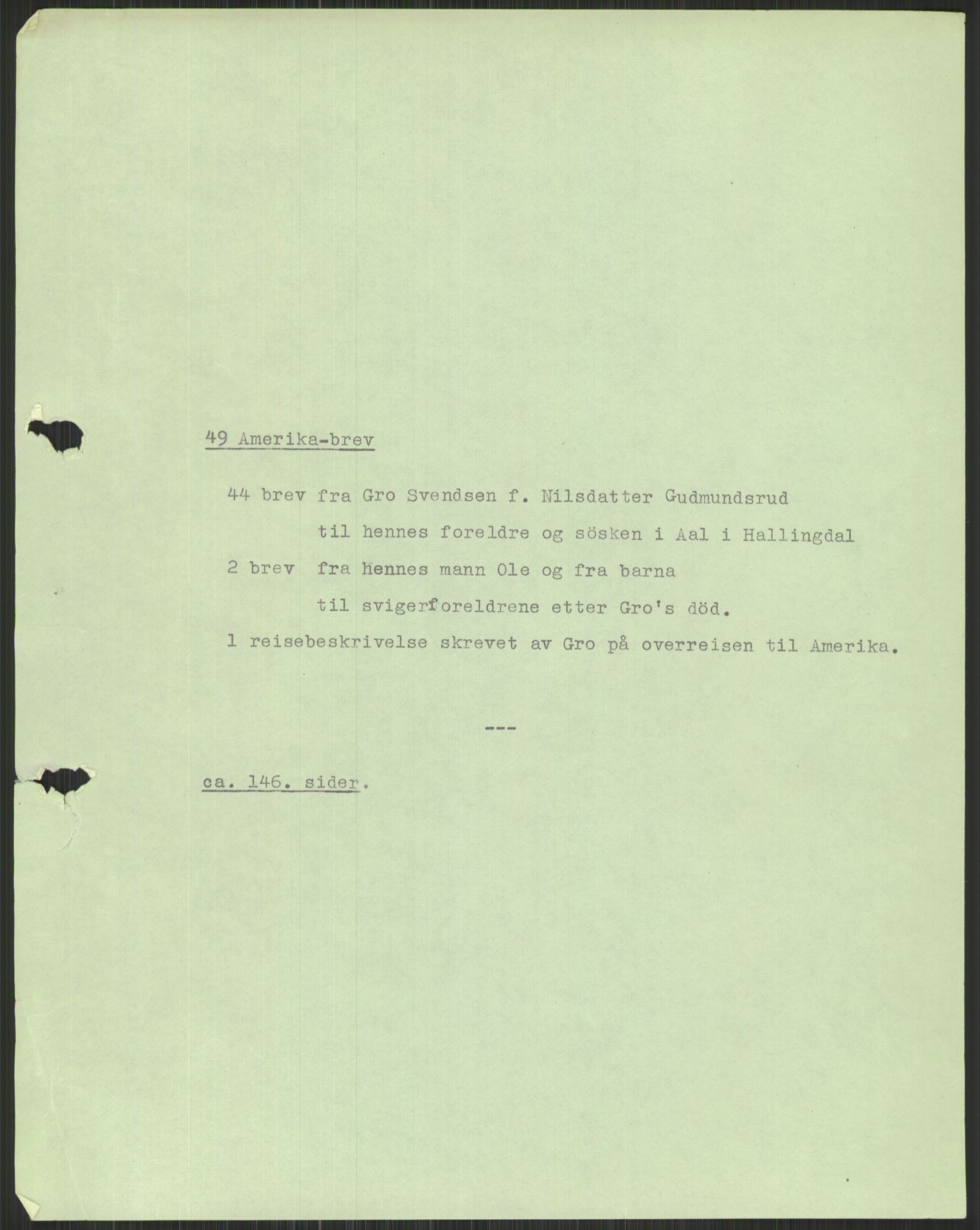 Samlinger til kildeutgivelse, Amerikabrevene, RA/EA-4057/F/L0037: Arne Odd Johnsens amerikabrevsamling I, 1855-1900, s. 15