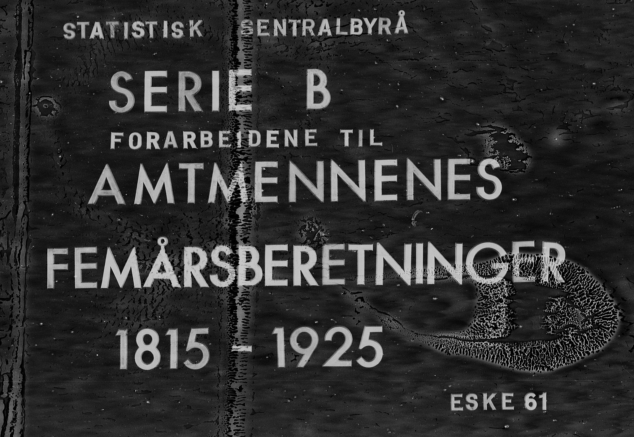 Statistisk sentralbyrå, Næringsøkonomiske emner, Generelt - Amtmennenes femårsberetninger, RA/S-2233/F/Fa/L0061: --, 1881-1885, s. 1