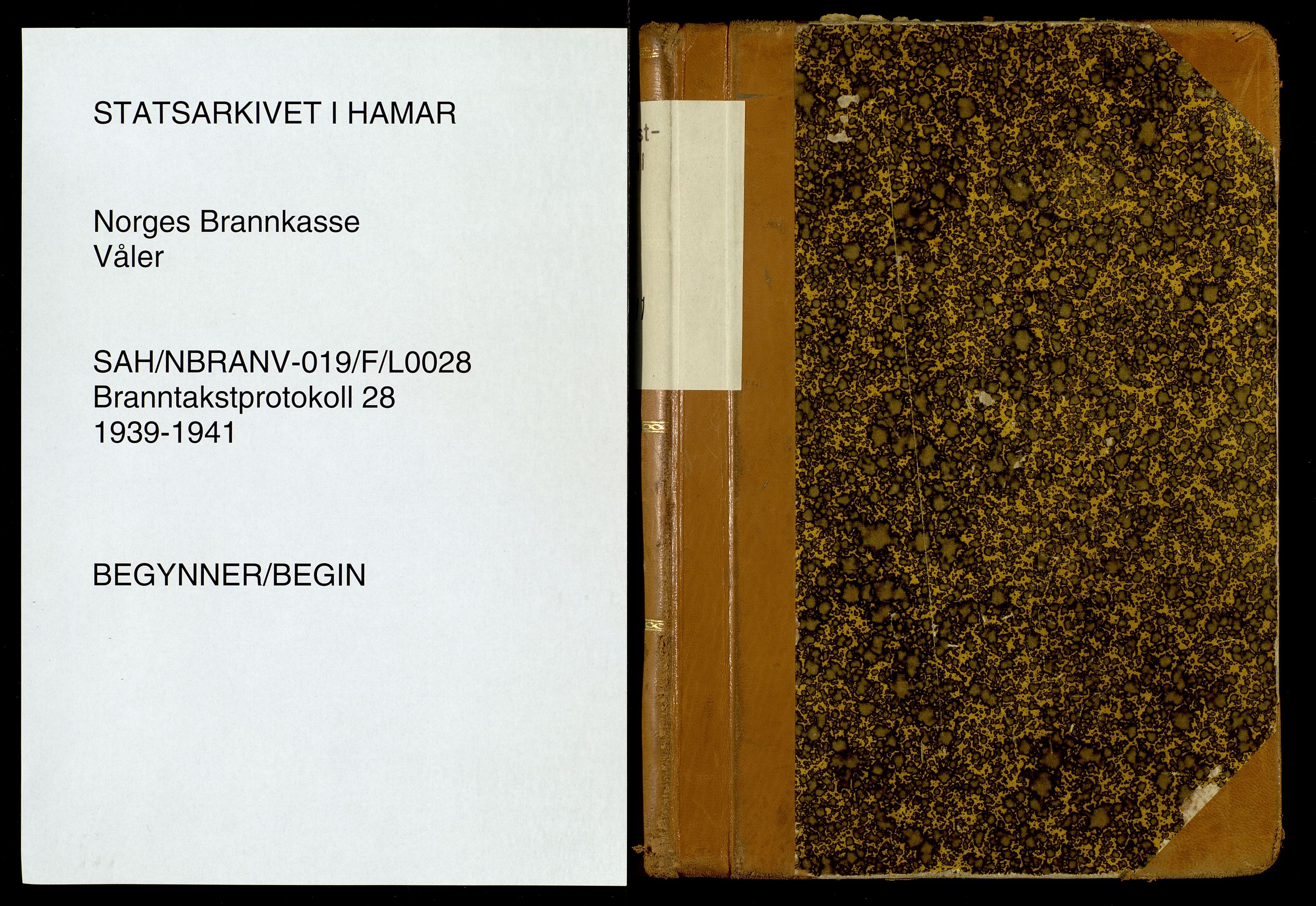 Norges Brannkasse, Våler, Hedmark, SAH/NBRANV-019/F/L0028: Branntakstprotokoll, 1939-1941
