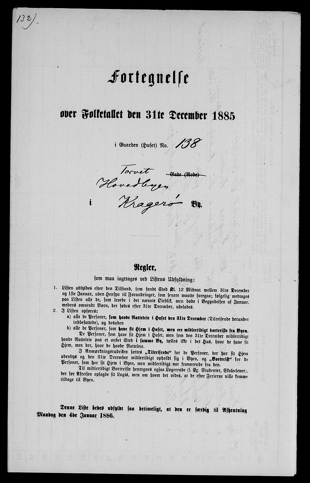 SAKO, Folketelling 1885 for 0801 Kragerø kjøpstad, 1885, s. 1298