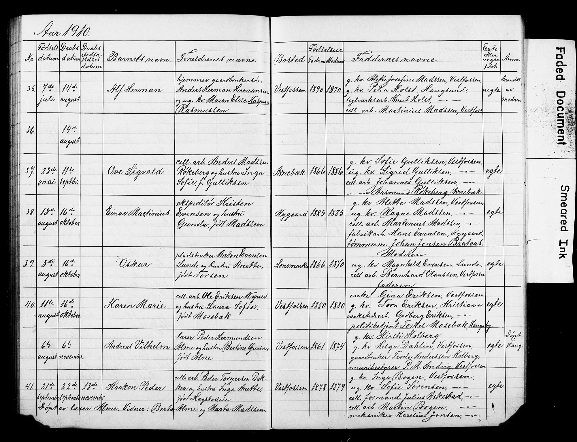 Eiker kirkebøker, AV/SAKO-A-4/F/Fb/L0008: Ministerialbok nr. II 8, 1902-1913
