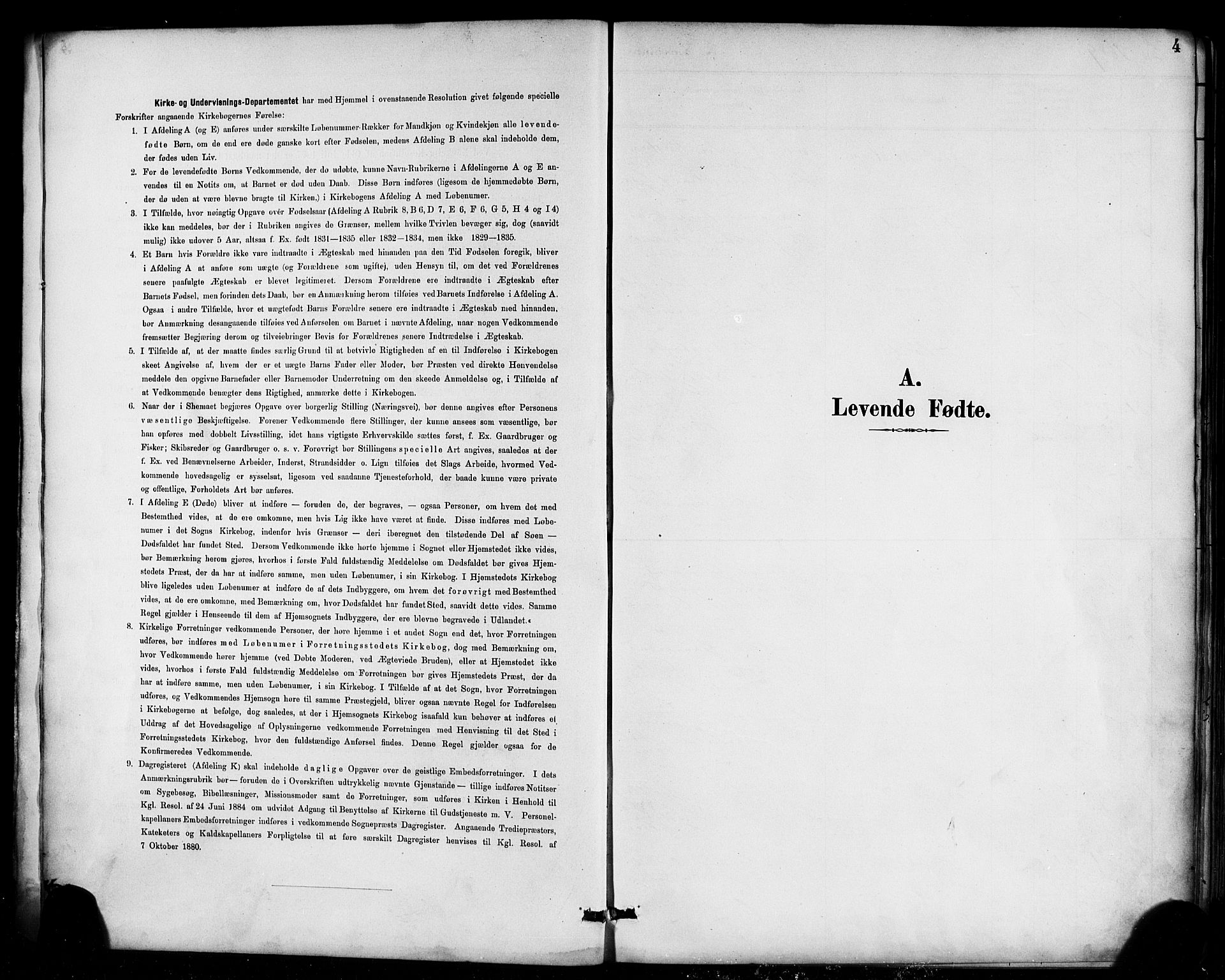 Korskirken sokneprestembete, SAB/A-76101/H/Haa/L0022: Ministerialbok nr. B 8, 1889-1899, s. 4