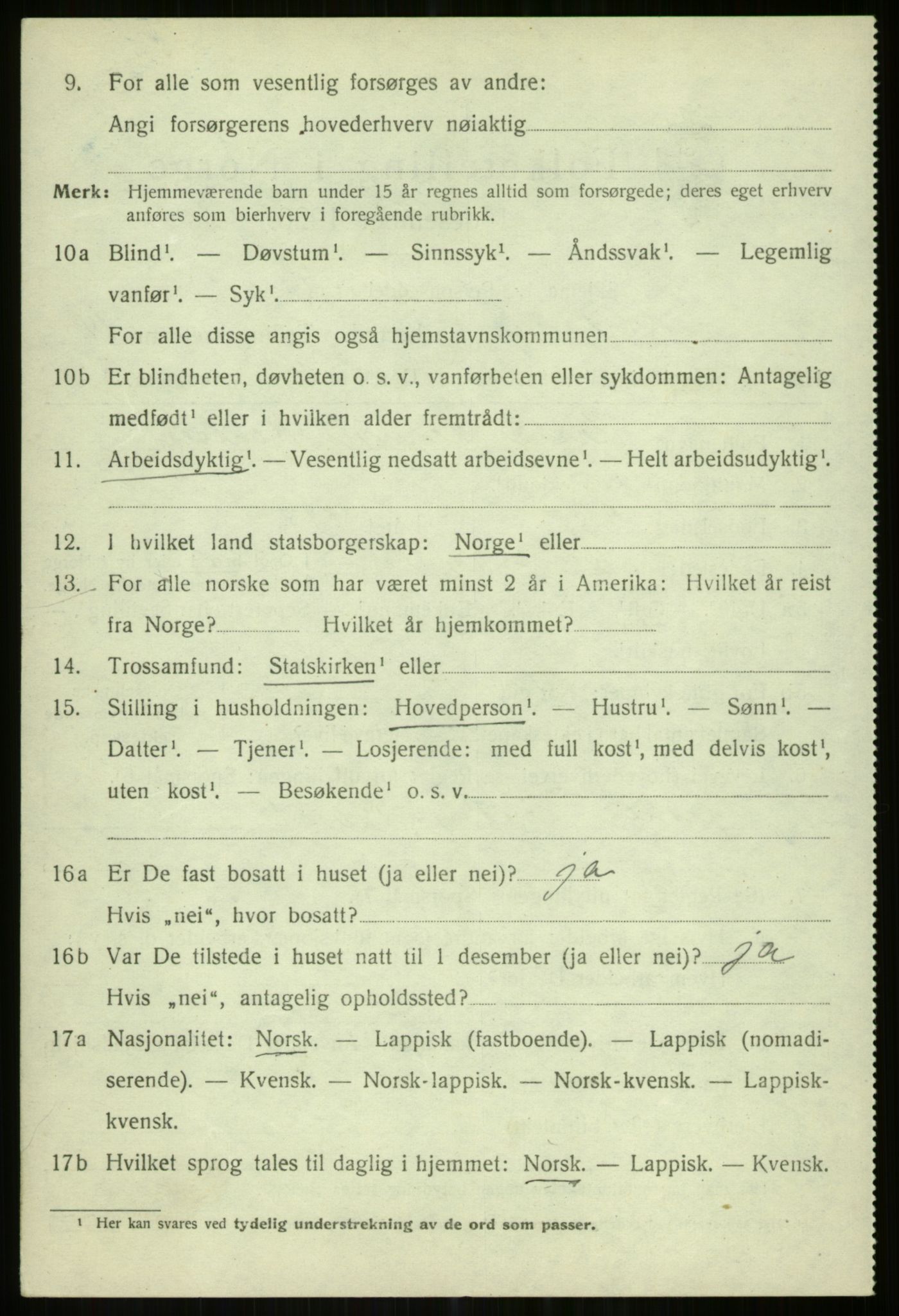 SATØ, Folketelling 1920 for 1936 Karlsøy herred, 1920, s. 5212