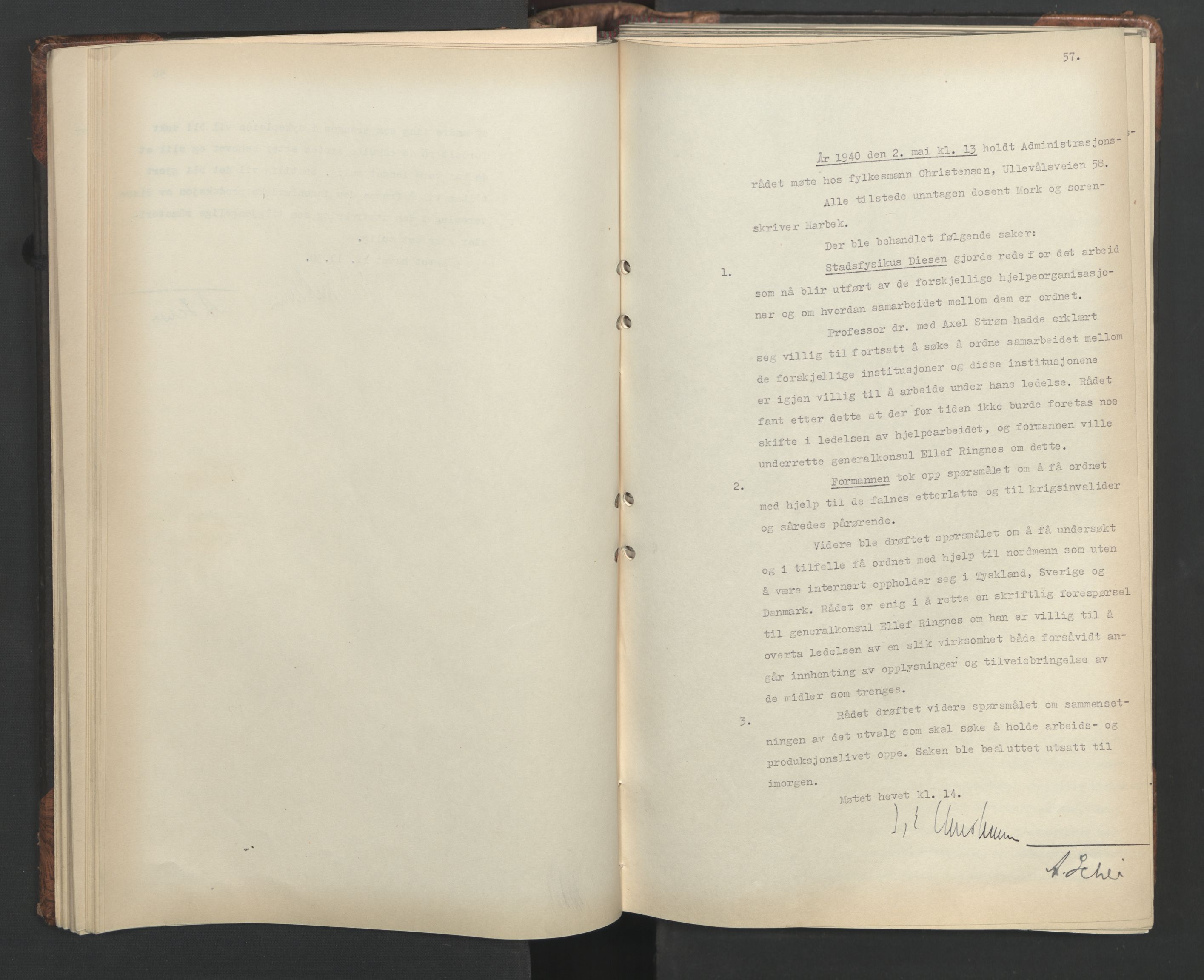 Administrasjonsrådet, AV/RA-S-1004/A/L0001: Møteprotokoll med tillegg 15/4-25/9, 1940, s. 57