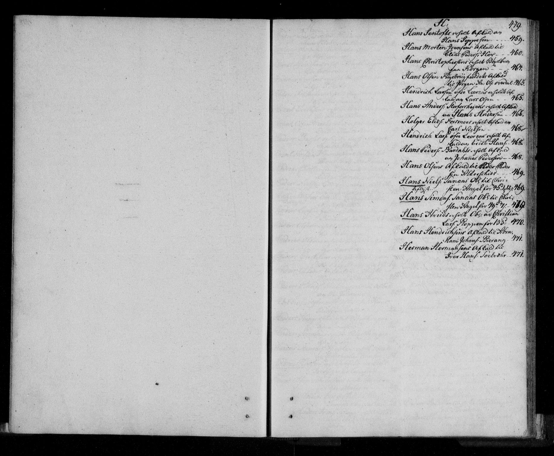 Helgeland sorenskriveri, SAT/A-0004/2/2C/L0006: Pantebok nr. 5, 1800-1809, s. 479