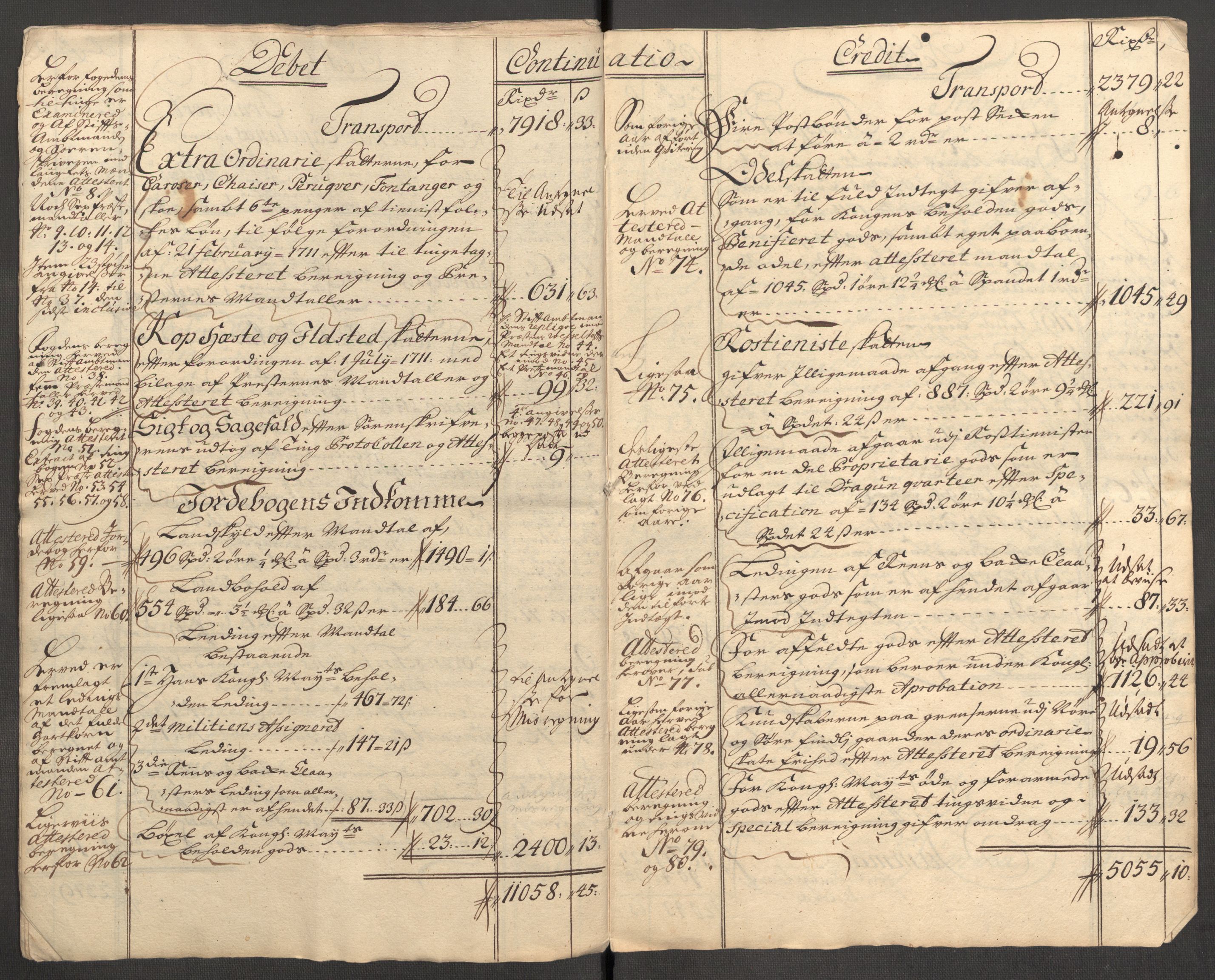 Rentekammeret inntil 1814, Reviderte regnskaper, Fogderegnskap, AV/RA-EA-4092/R63/L4319: Fogderegnskap Inderøy, 1711, s. 13