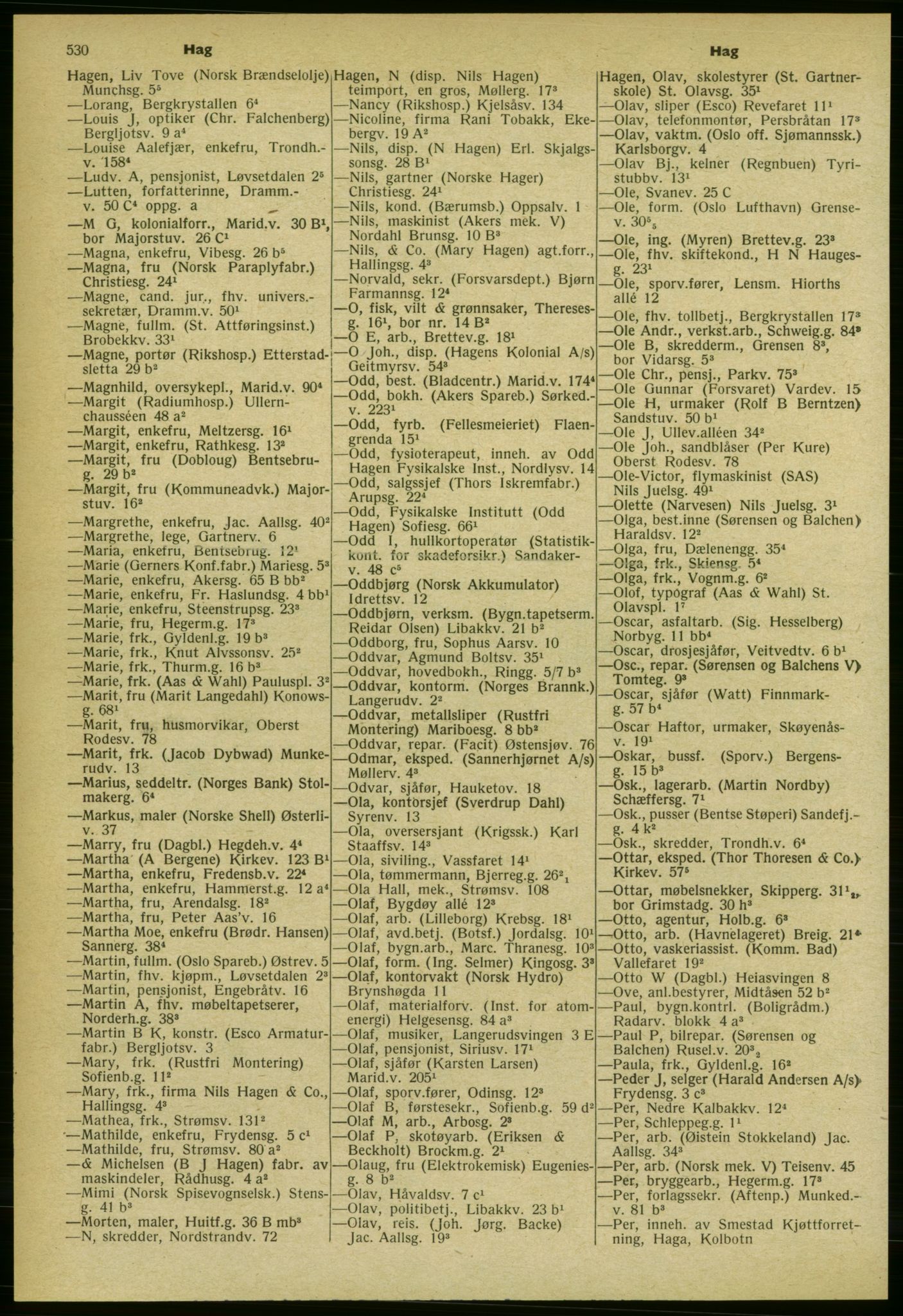 Kristiania/Oslo adressebok, PUBL/-, 1959-1960, s. 530