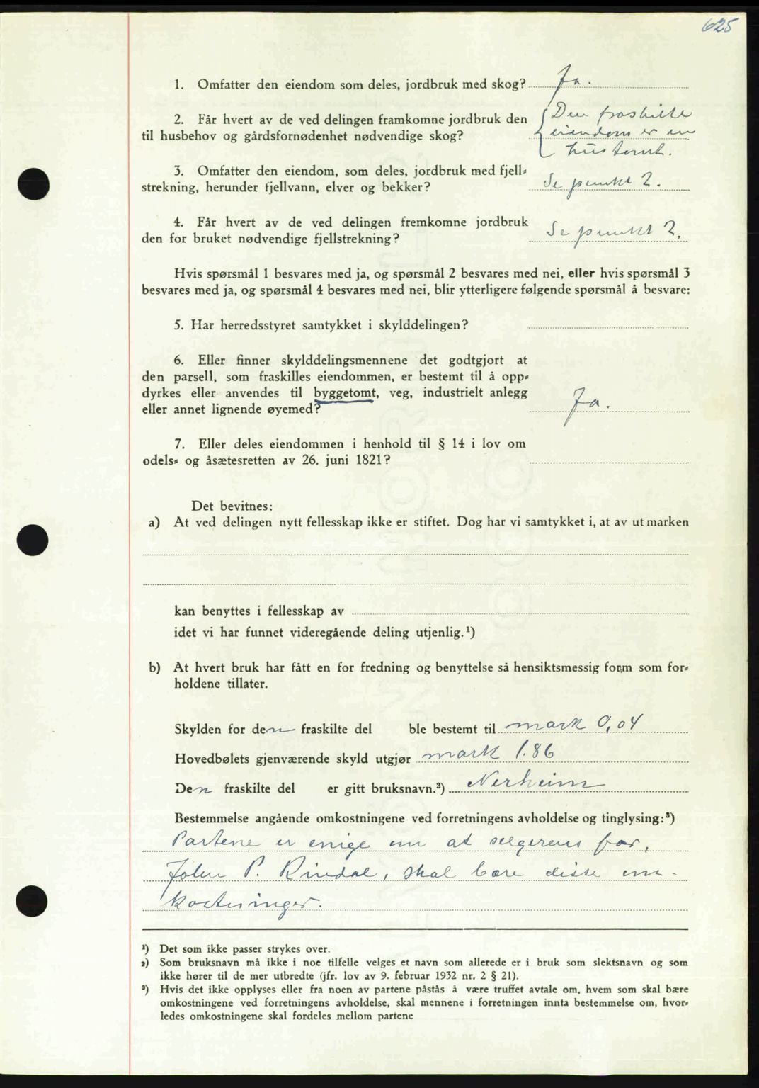 Nordmøre sorenskriveri, AV/SAT-A-4132/1/2/2Ca: Pantebok nr. A112, 1949-1949, Dagboknr: 2768/1949