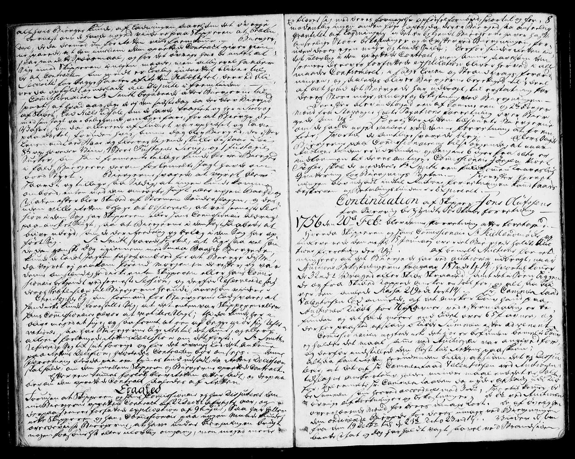 Jæren og Dalane sorenskriveri, AV/SAST-A-100306/3/30/30BA/L0085: TINGBOK, 1755-1759, s. 7b-8a