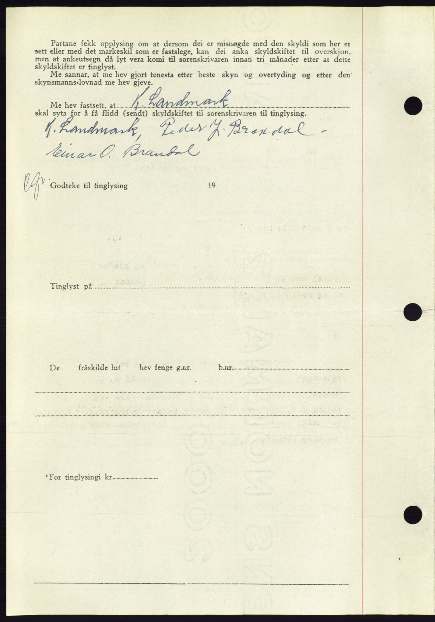 Søre Sunnmøre sorenskriveri, AV/SAT-A-4122/1/2/2C/L0082: Pantebok nr. 8A, 1948-1948, Dagboknr: 1044/1948