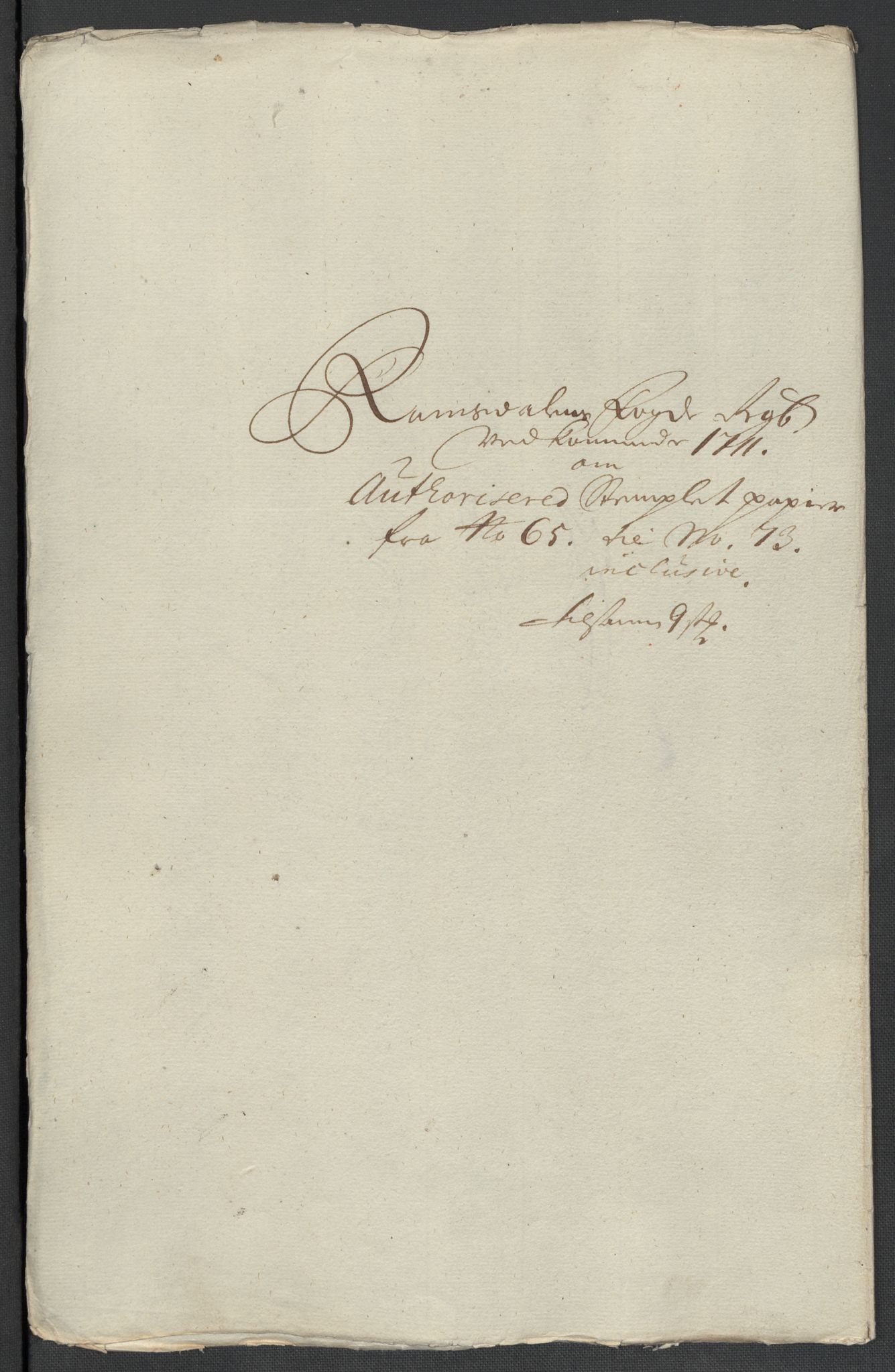Rentekammeret inntil 1814, Reviderte regnskaper, Fogderegnskap, RA/EA-4092/R55/L3660: Fogderegnskap Romsdal, 1711, s. 323