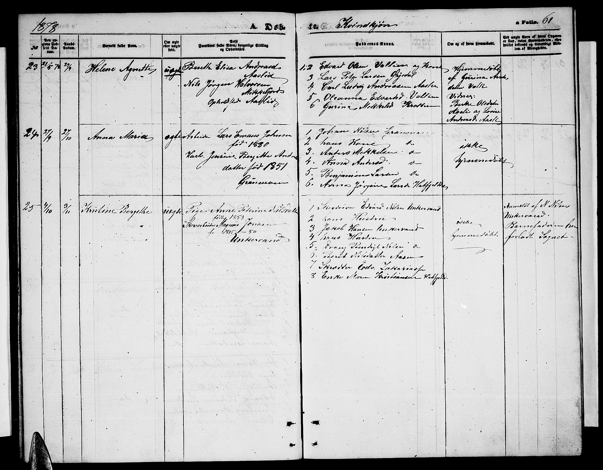 Ministerialprotokoller, klokkerbøker og fødselsregistre - Nordland, AV/SAT-A-1459/823/L0329: Klokkerbok nr. 823C01, 1865-1878, s. 61