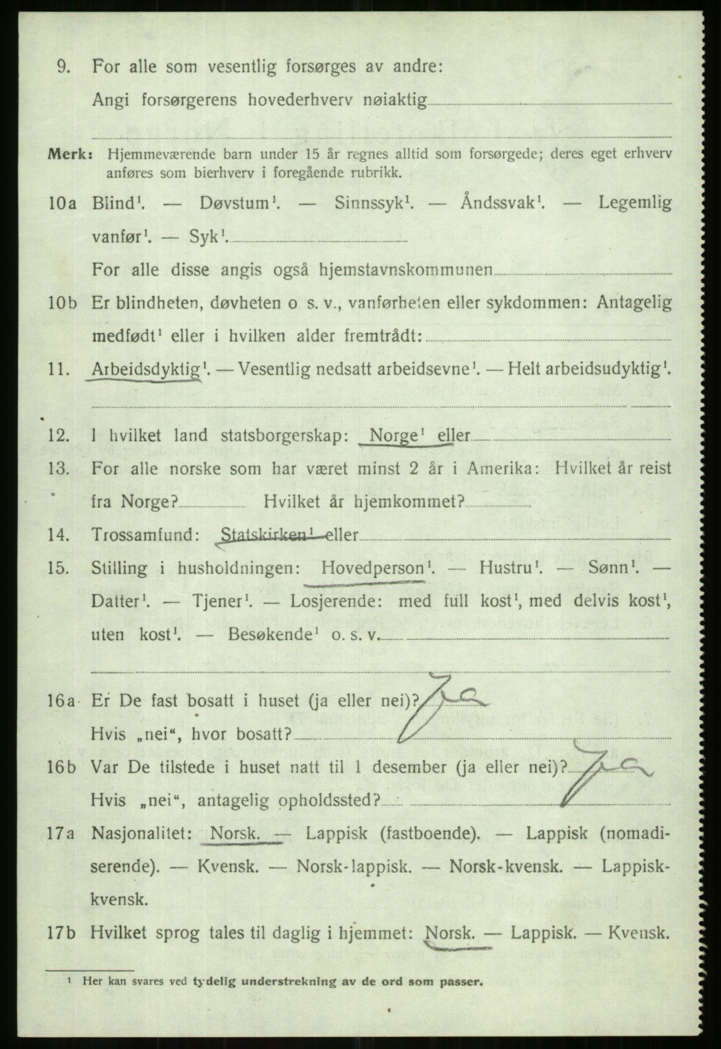 SATØ, Folketelling 1920 for 1934 Tromsøysund herred, 1920, s. 13885