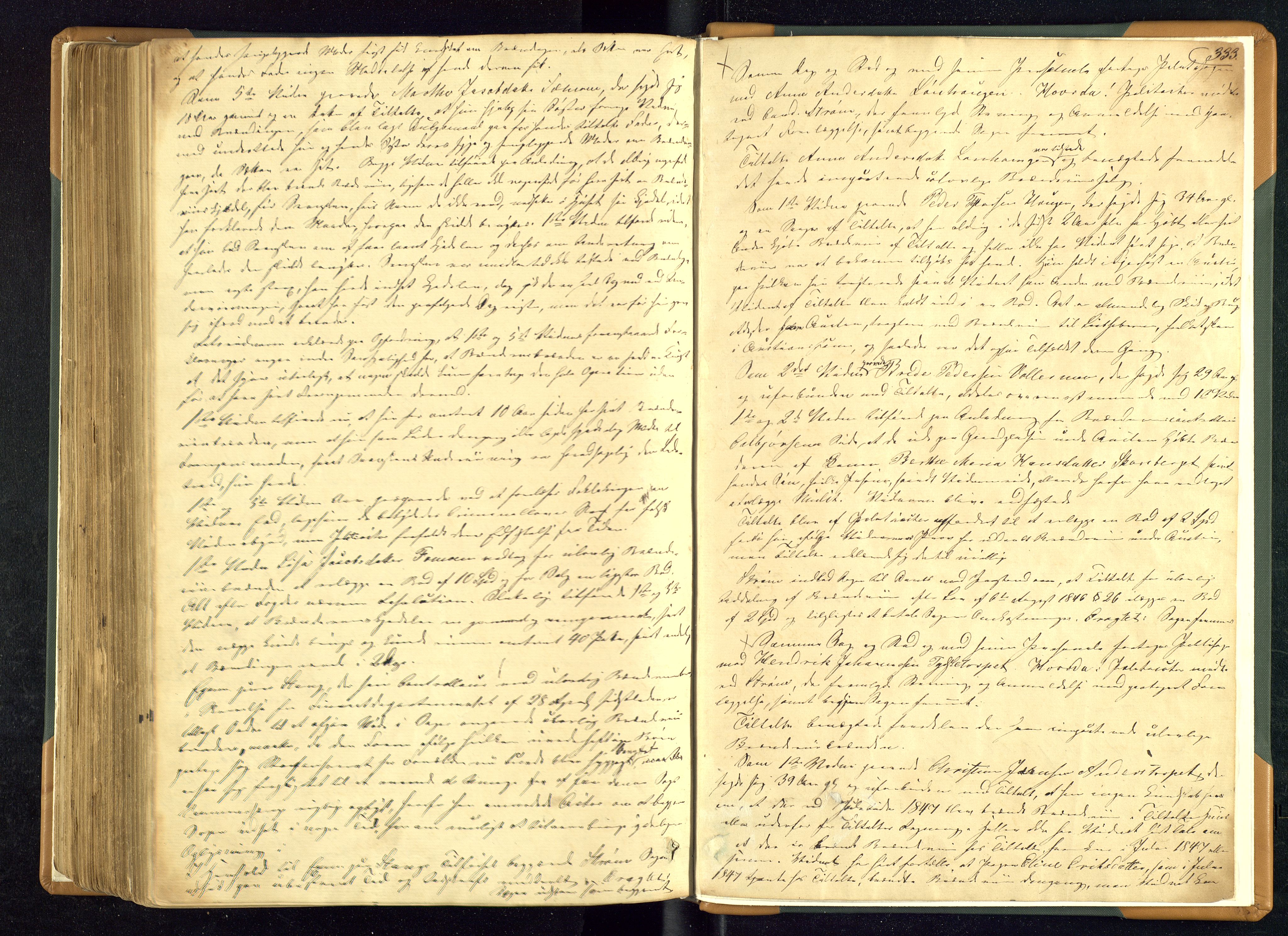 Solør tingrett, AV/SAH-TING-008/G/Gc/Gca/L0002: Ekstrarettsprotokoll, 1843-1849, s. 333