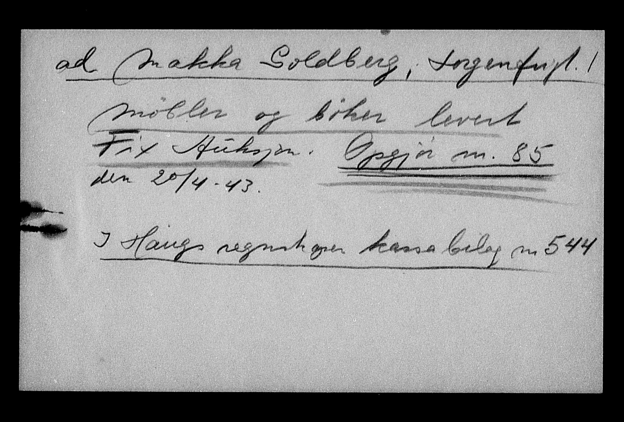 Justisdepartementet, Tilbakeføringskontoret for inndratte formuer, AV/RA-S-1564/H/Hc/Hcc/L0939: --, 1945-1947, s. 8