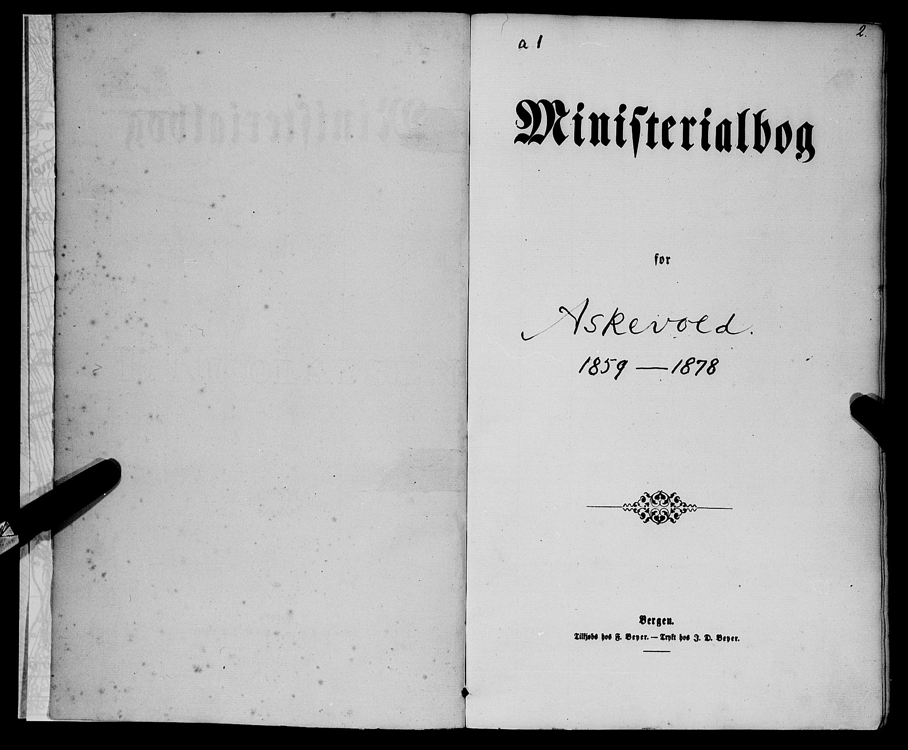 Askvoll sokneprestembete, SAB/A-79501/H/Haa/Haaa/L0012: Ministerialbok nr. A 12, 1859-1878, s. 2