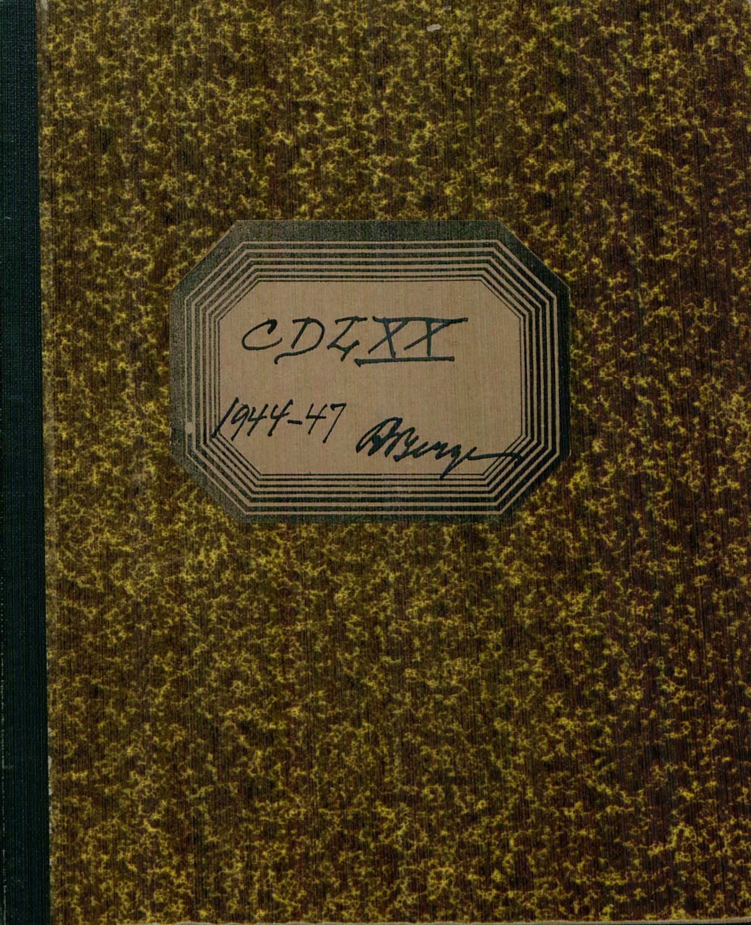 Rikard Berge, TEMU/TGM-A-1003/F/L0013/0020: 451-470 / 470 Ordrag av Hans Hansons brev til byfut N. B. Cappelen (1811-1837), 1944-1947