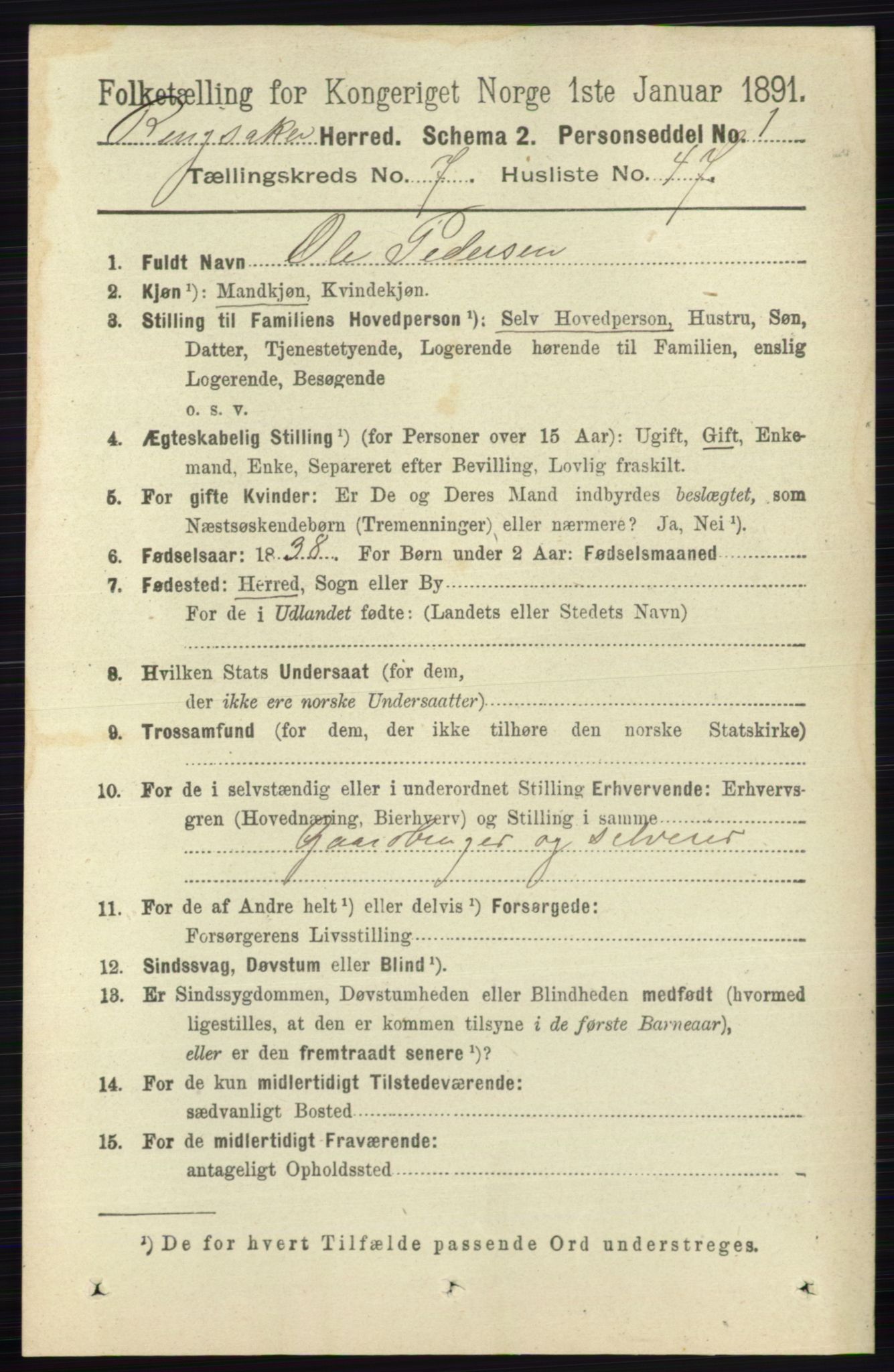 RA, Folketelling 1891 for 0412 Ringsaker herred, 1891, s. 4211