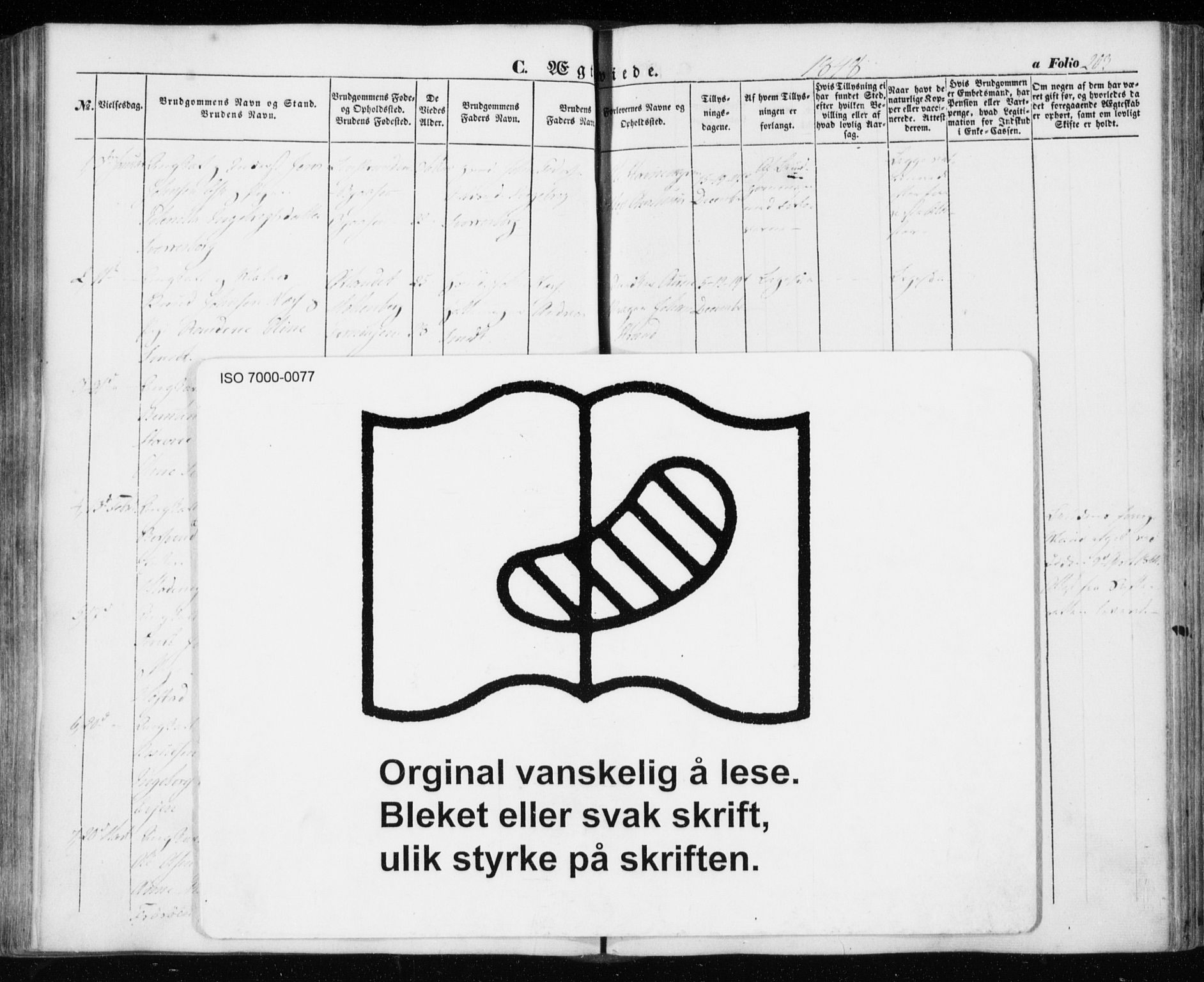 Ministerialprotokoller, klokkerbøker og fødselsregistre - Sør-Trøndelag, SAT/A-1456/606/L0291: Ministerialbok nr. 606A06, 1848-1856, s. 203