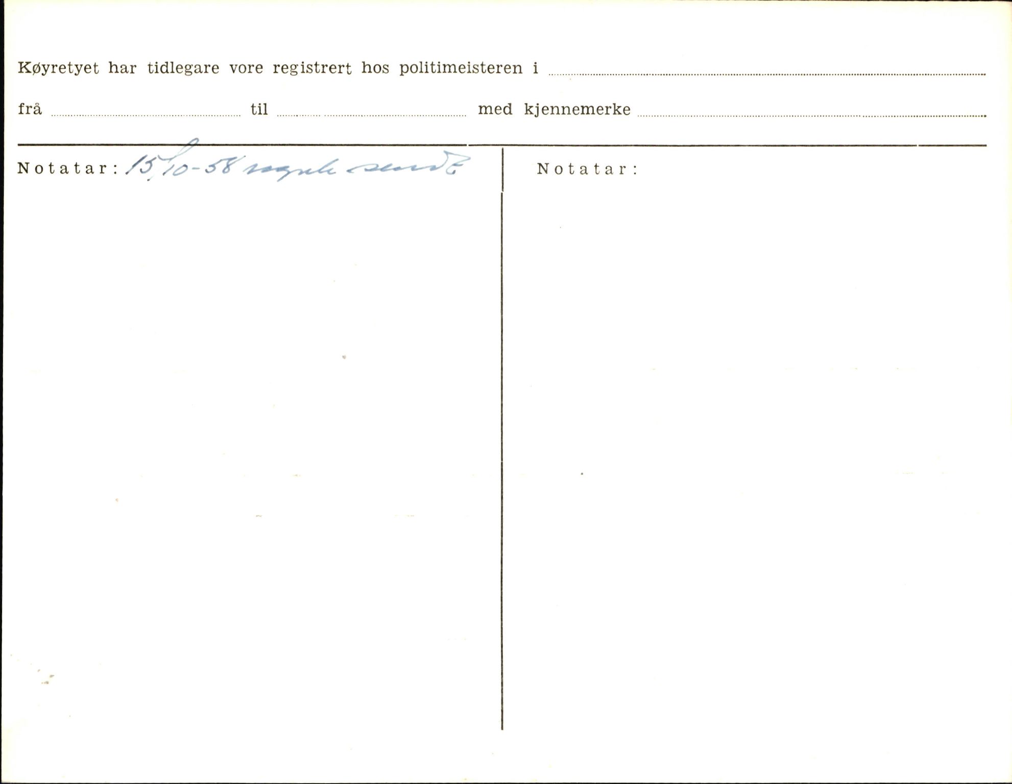 Statens vegvesen, Sogn og Fjordane vegkontor, AV/SAB-A-5301/4/F/L0006: Registerkort utmeldte Fjordane S8300-9500, 1930-1961, s. 101