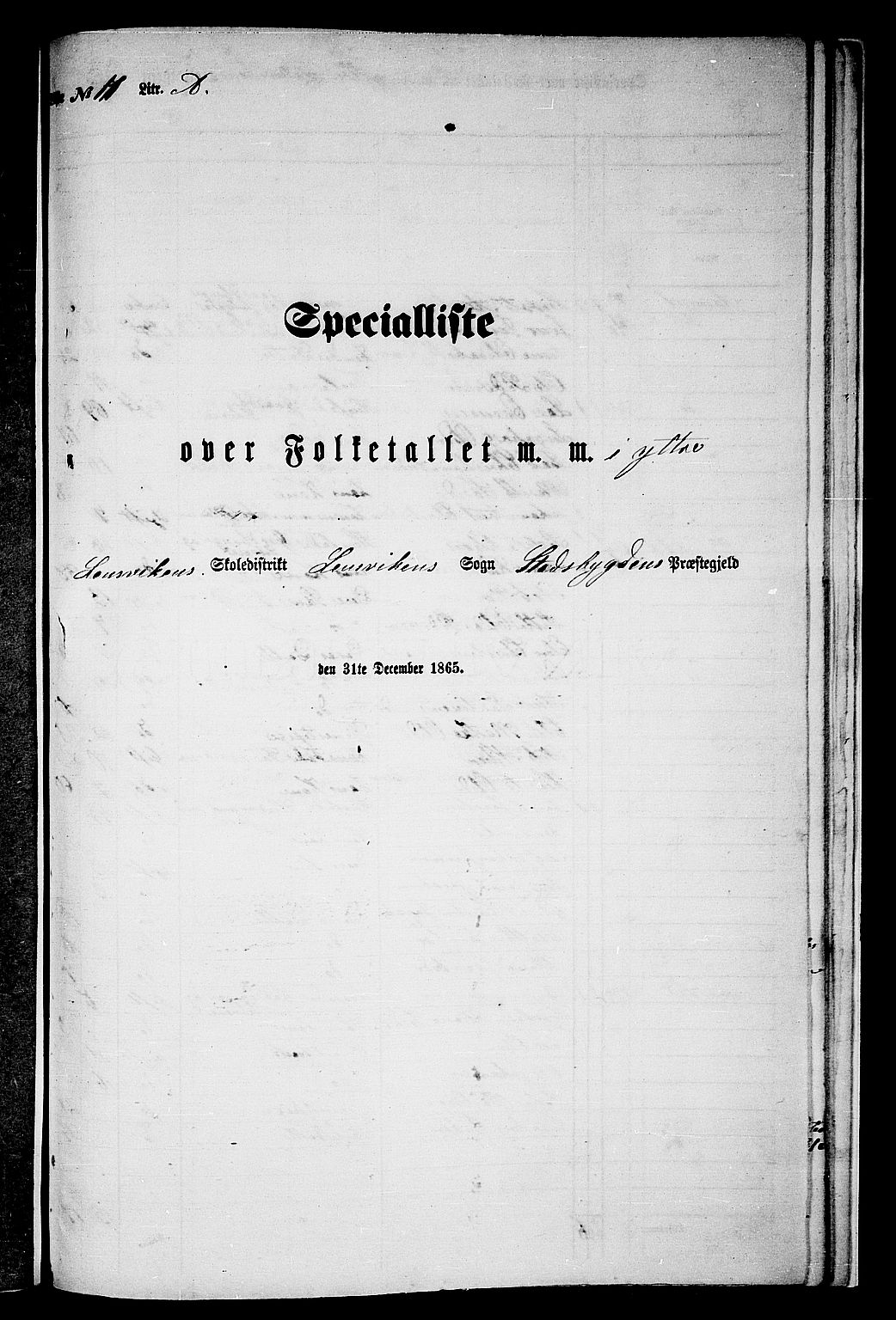 RA, Folketelling 1865 for 1625P Stadsbygd prestegjeld, 1865, s. 212