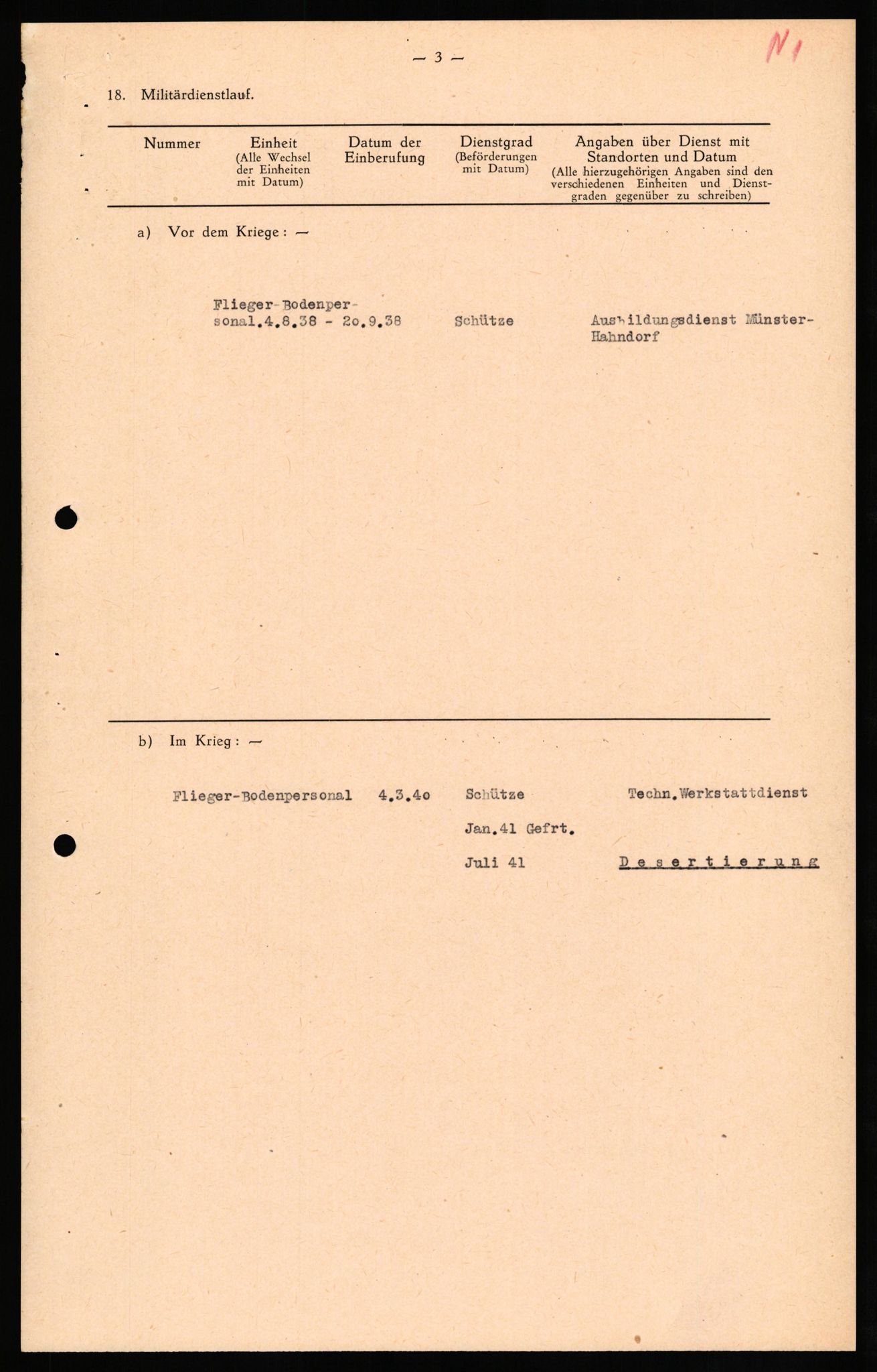 Forsvaret, Forsvarets overkommando II, AV/RA-RAFA-3915/D/Db/L0024: CI Questionaires. Tyske okkupasjonsstyrker i Norge. Tyskere., 1945-1946, s. 106