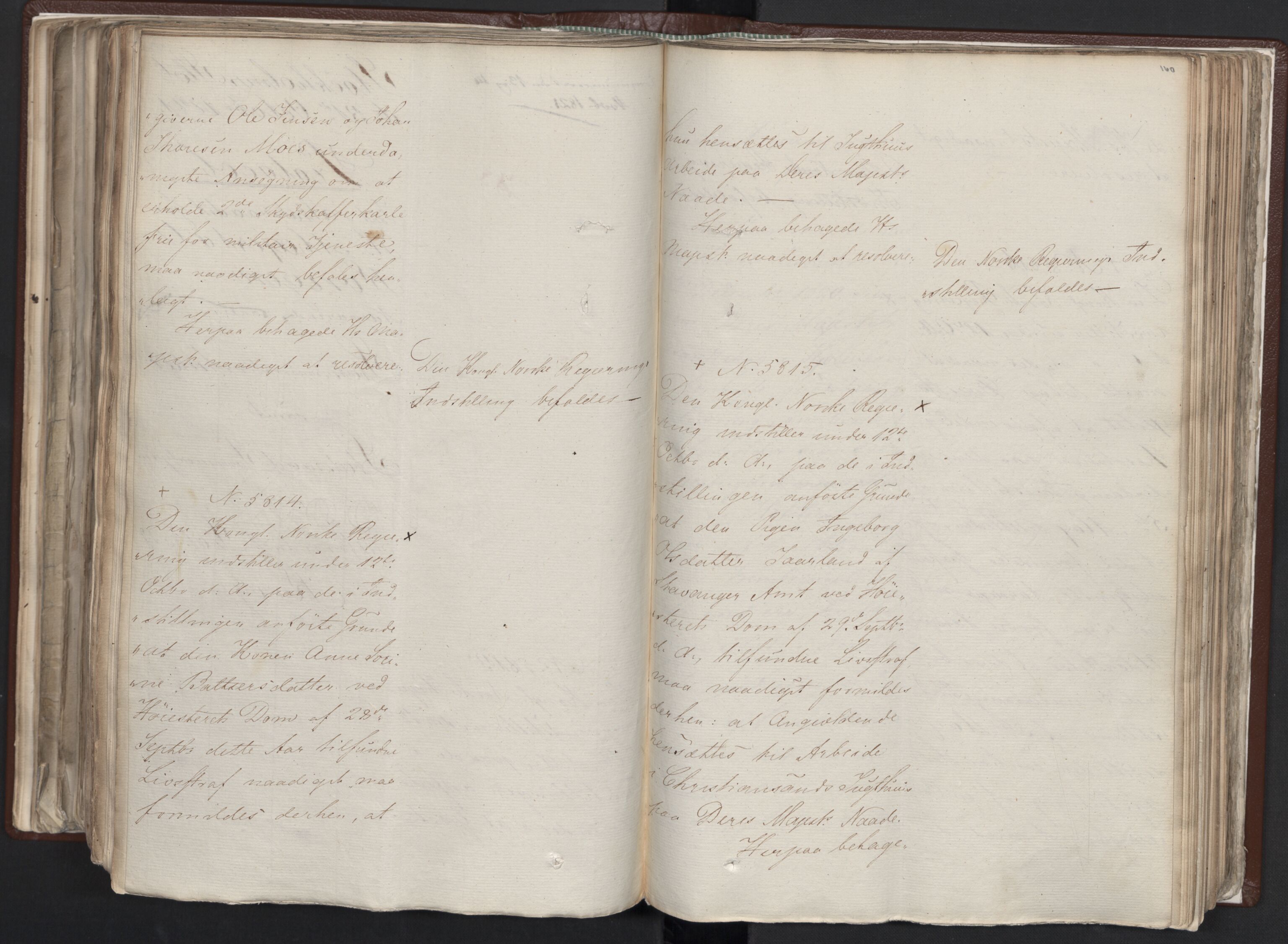 Statsrådssekretariatet, AV/RA-S-1001/A/Ab/L0012: Kgl. res. nr. 5679-6008 II, 1821, s. 159b-160a