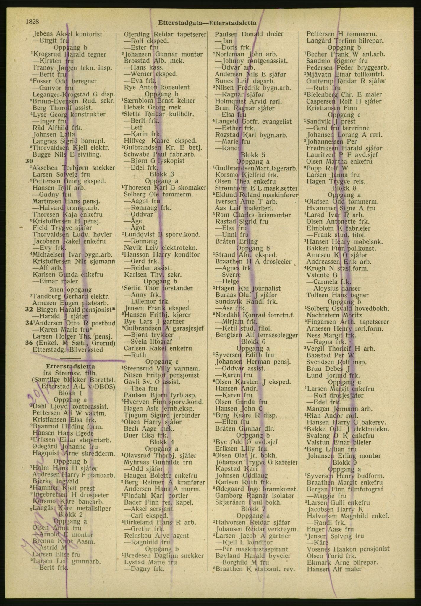 Kristiania/Oslo adressebok, PUBL/-, 1951, s. 1828