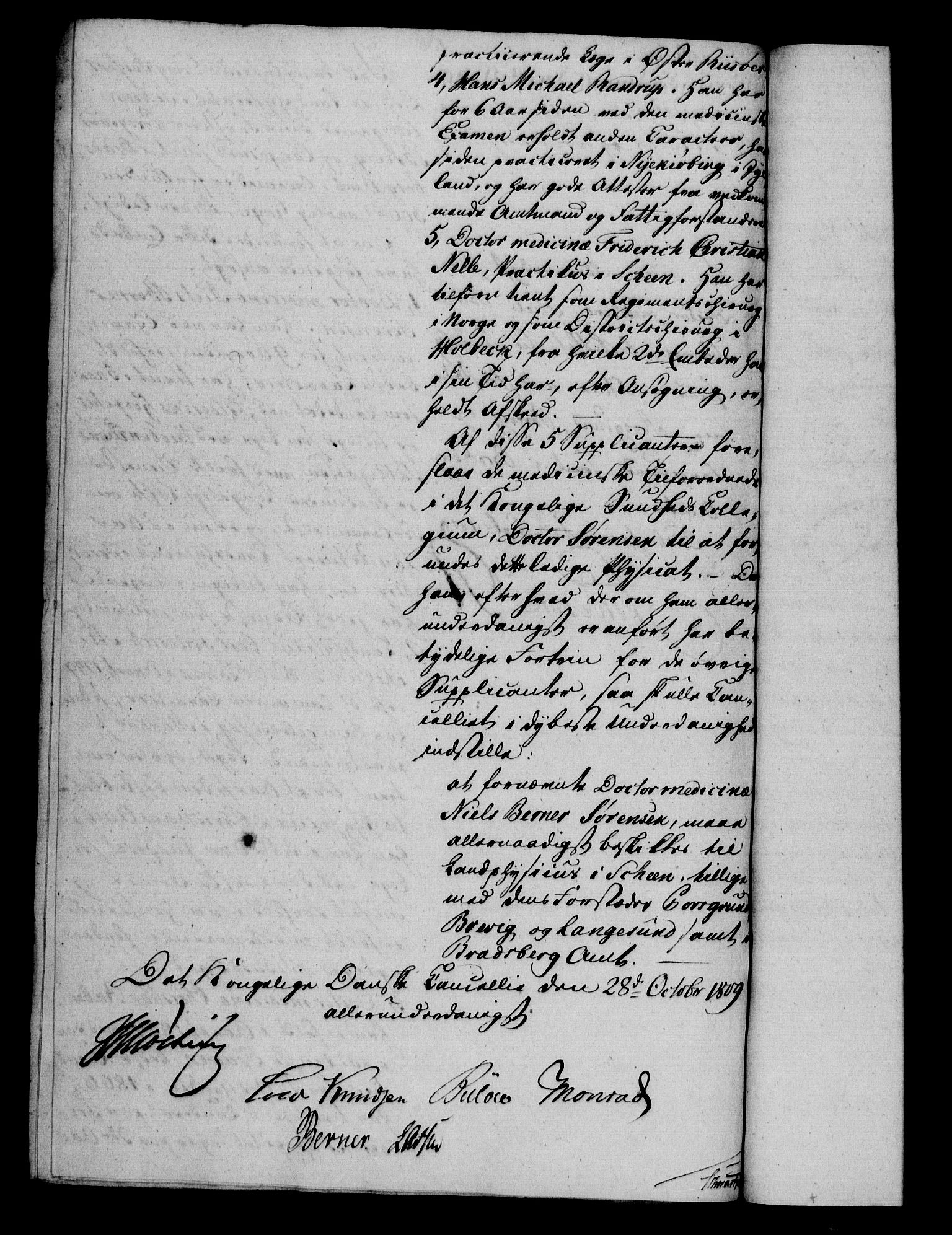 Danske Kanselli 1800-1814, AV/RA-EA-3024/H/Hf/Hfa/Hfab/L0010: Forestillinger, 1809-1810