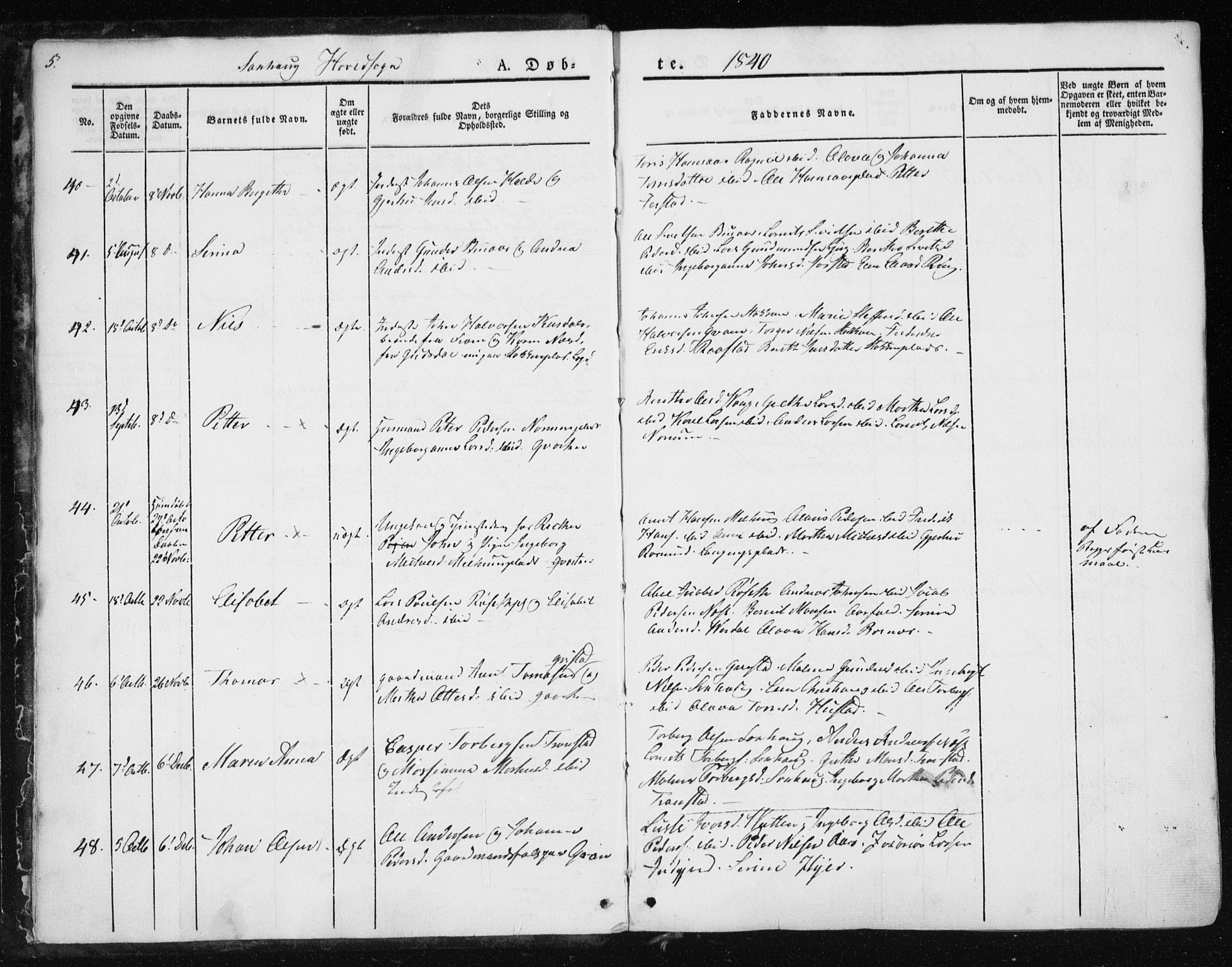 Ministerialprotokoller, klokkerbøker og fødselsregistre - Nord-Trøndelag, SAT/A-1458/730/L0280: Ministerialbok nr. 730A07 /1, 1840-1854, s. 5