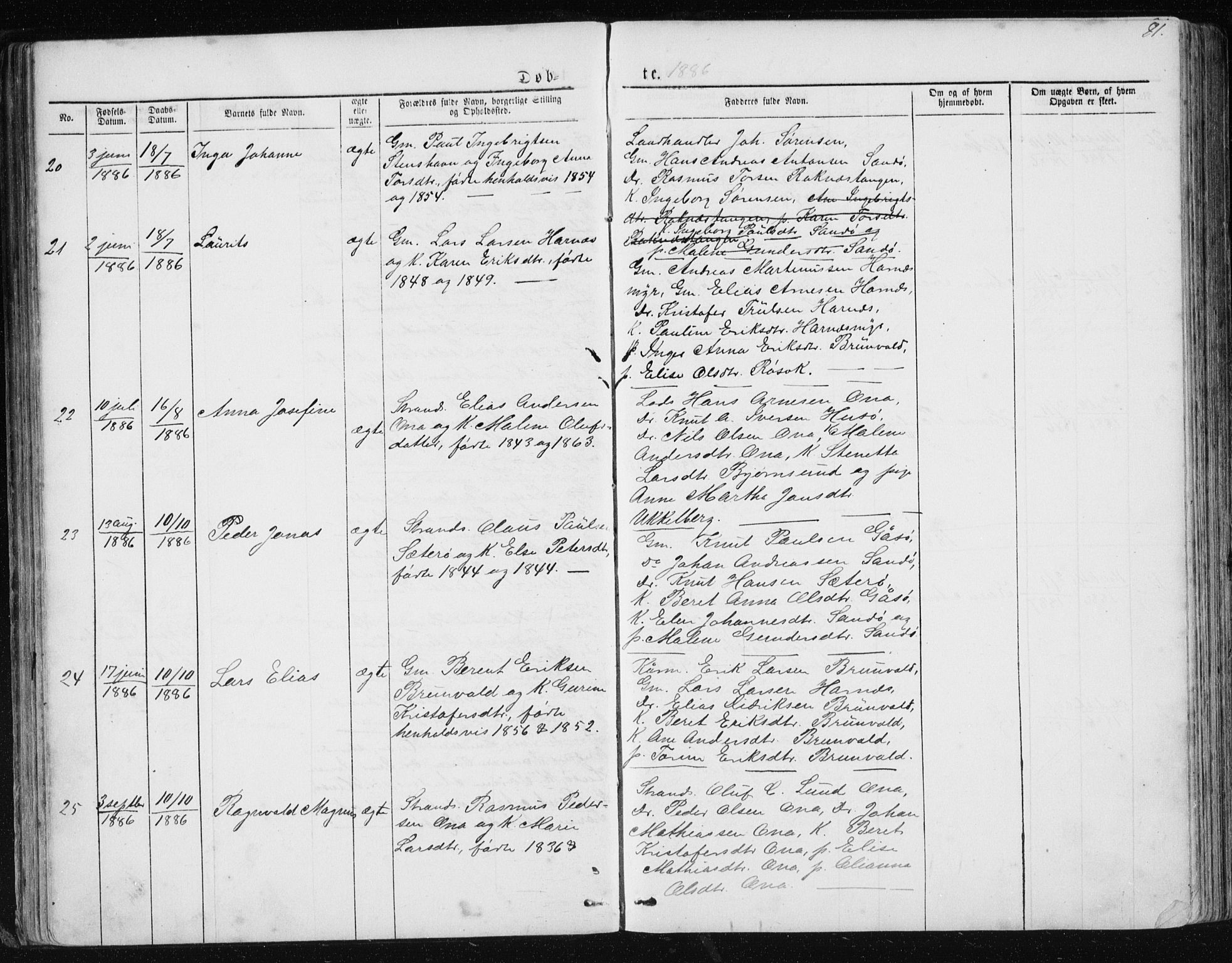 Ministerialprotokoller, klokkerbøker og fødselsregistre - Møre og Romsdal, AV/SAT-A-1454/561/L0732: Klokkerbok nr. 561C02, 1867-1900, s. 81