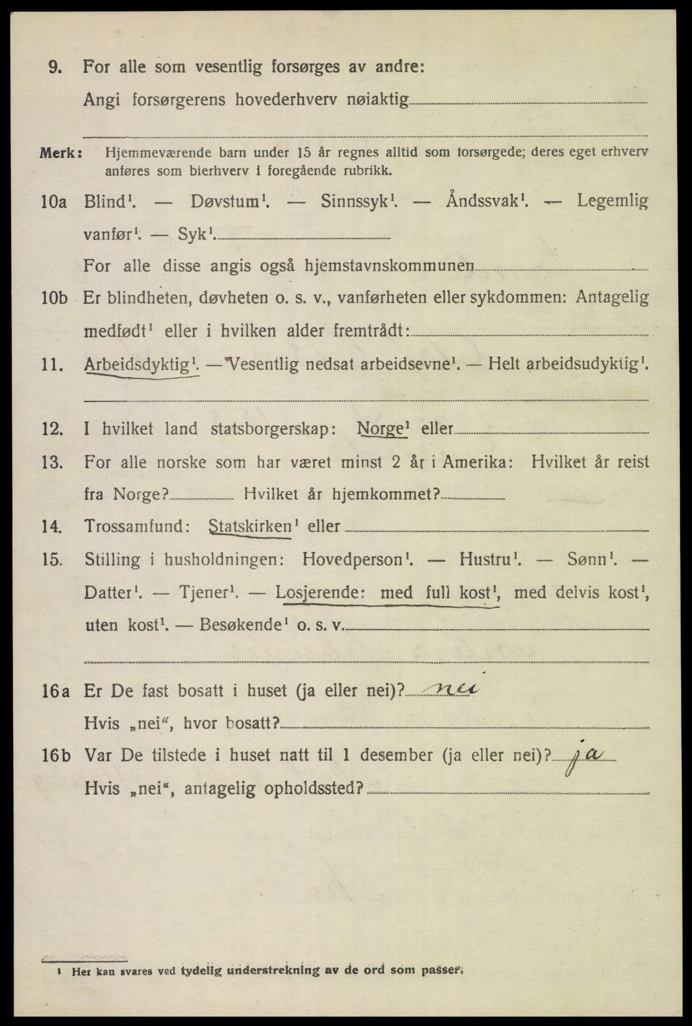 SAK, Folketelling 1920 for 0929 Åmli herred, 1920, s. 2730