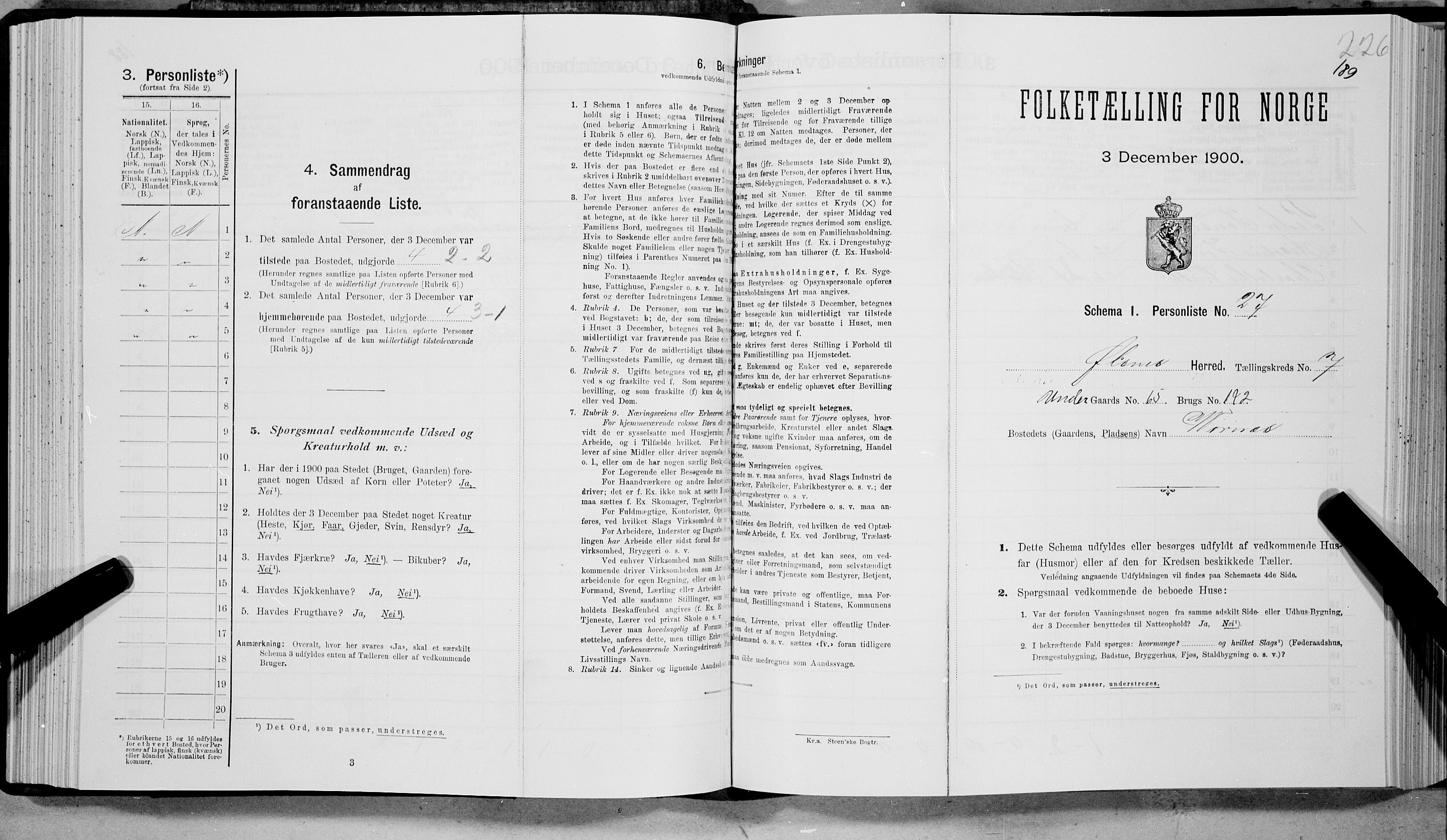 SAT, Folketelling 1900 for 1868 Øksnes herred, 1900, s. 597