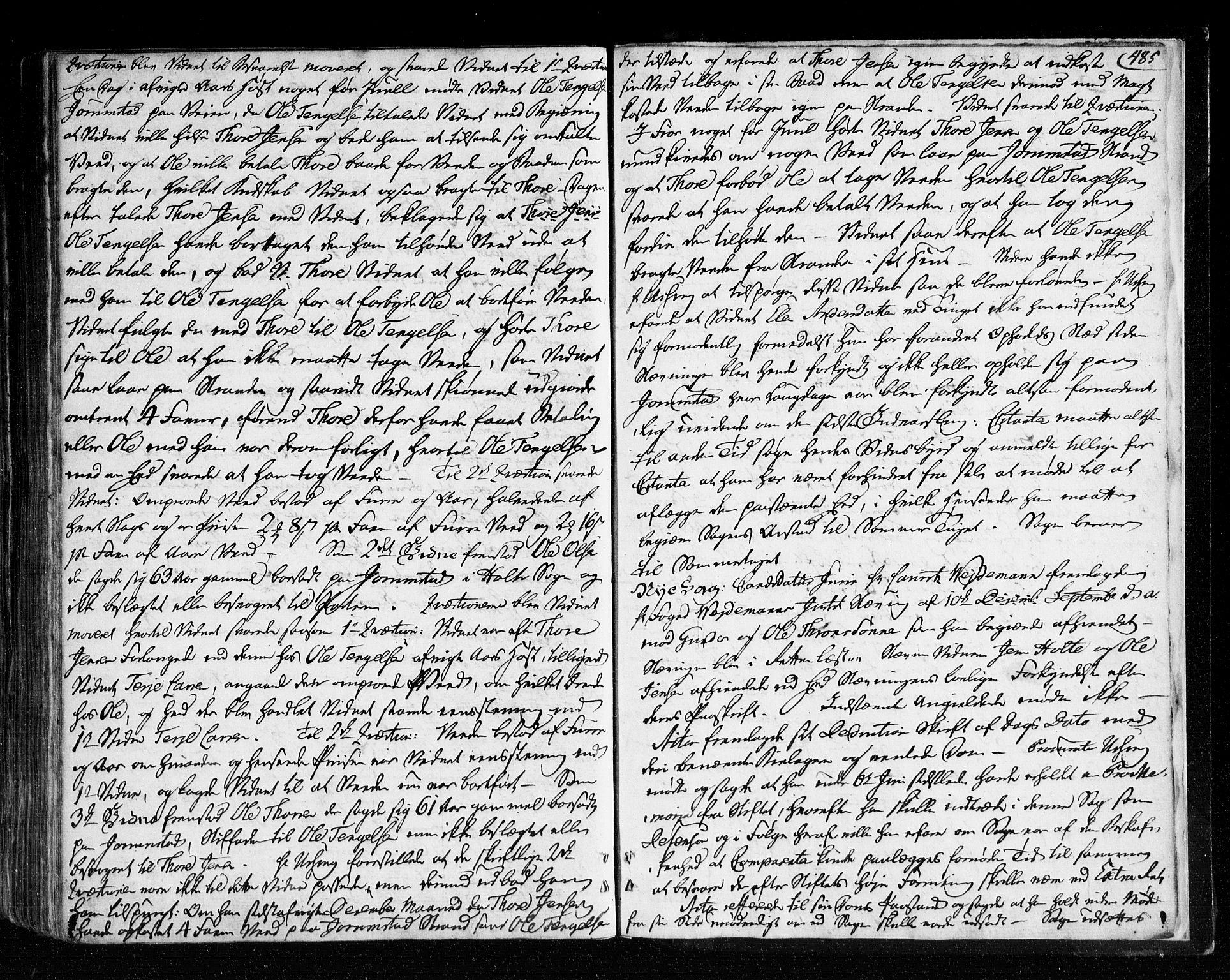 Nedenes sorenskriveri før 1824, SAK/1221-0007/F/Fa/L0040: Tingbok med register nr 35, 1792-1796, s. 484b-485a