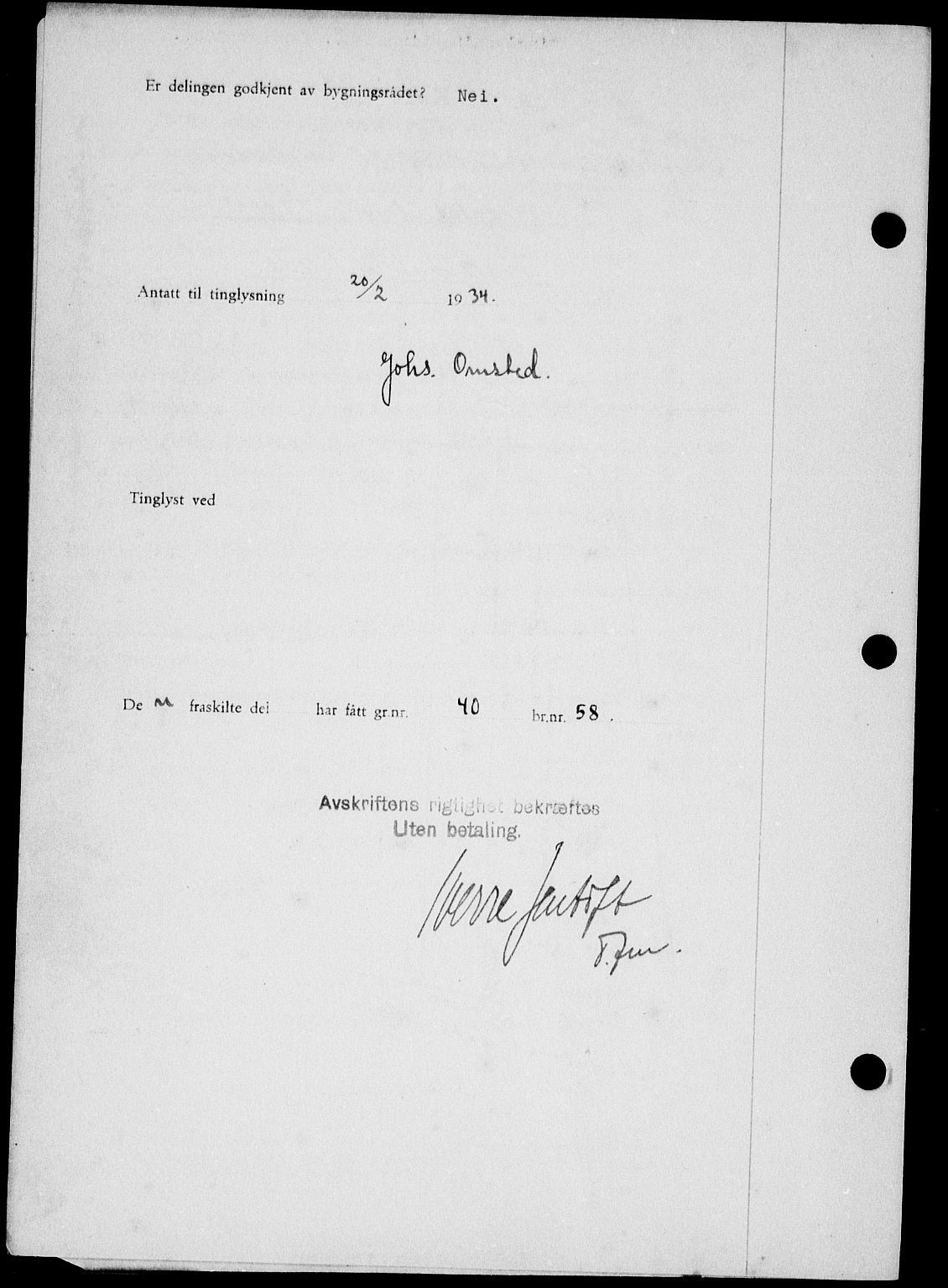 Onsøy sorenskriveri, SAO/A-10474/G/Ga/Gaa/L0074: Pantebok nr. I 74, 1934-1934, s. 2