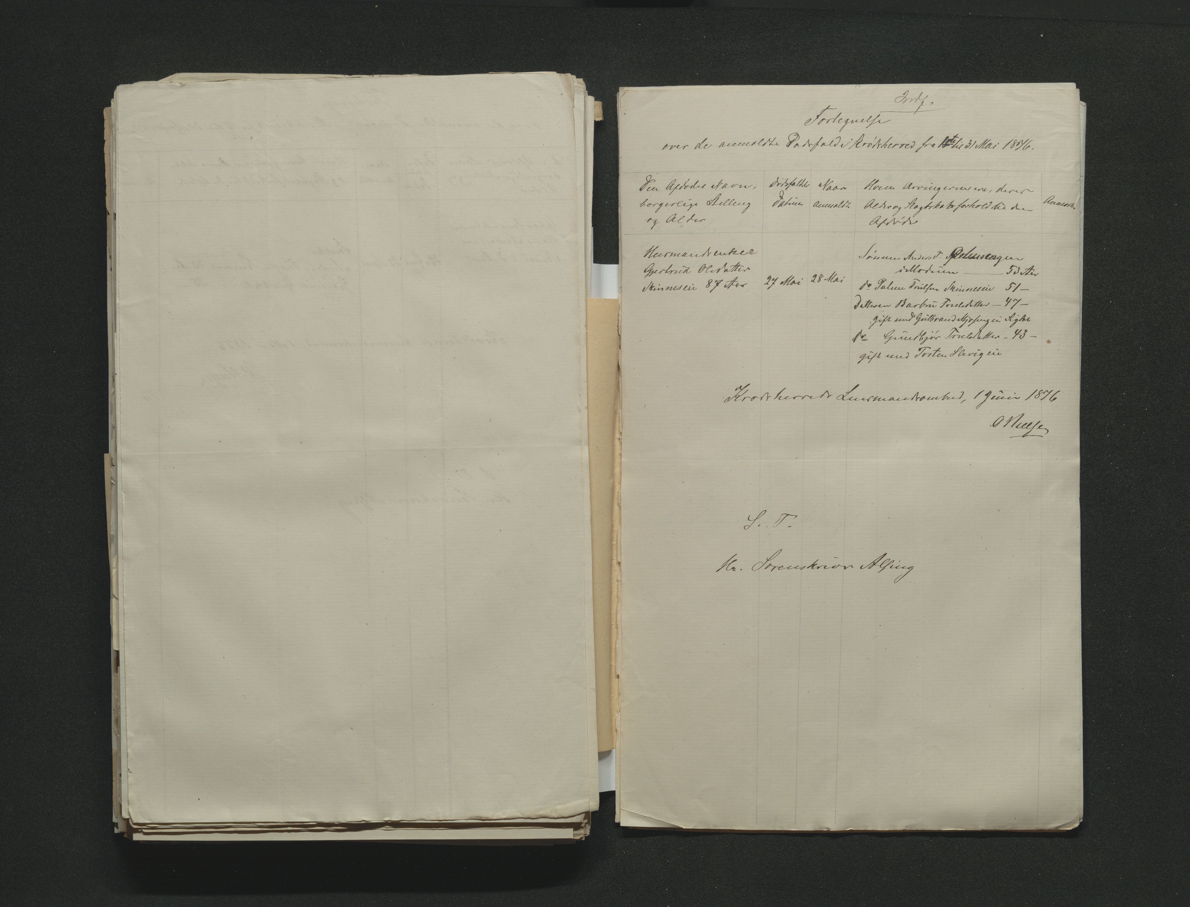 Eiker, Modum og Sigdal sorenskriveri, AV/SAKO-A-123/H/Ha/Hab/L0014: Dødsfallsmeldinger, 1874-1877, s. 512