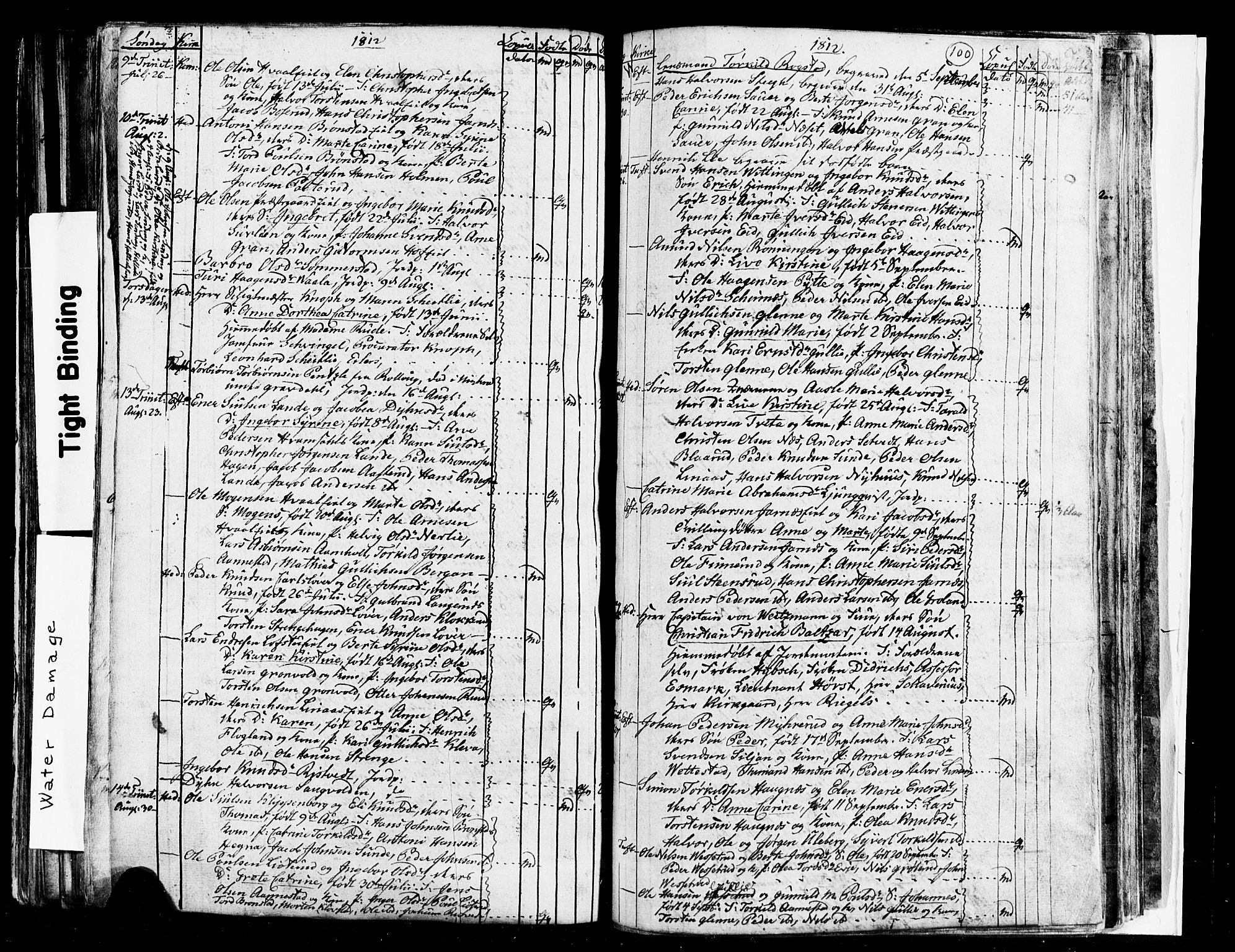 Sandsvær kirkebøker, AV/SAKO-A-244/G/Ga/L0002: Klokkerbok nr. I 2, 1796-1817, s. 100