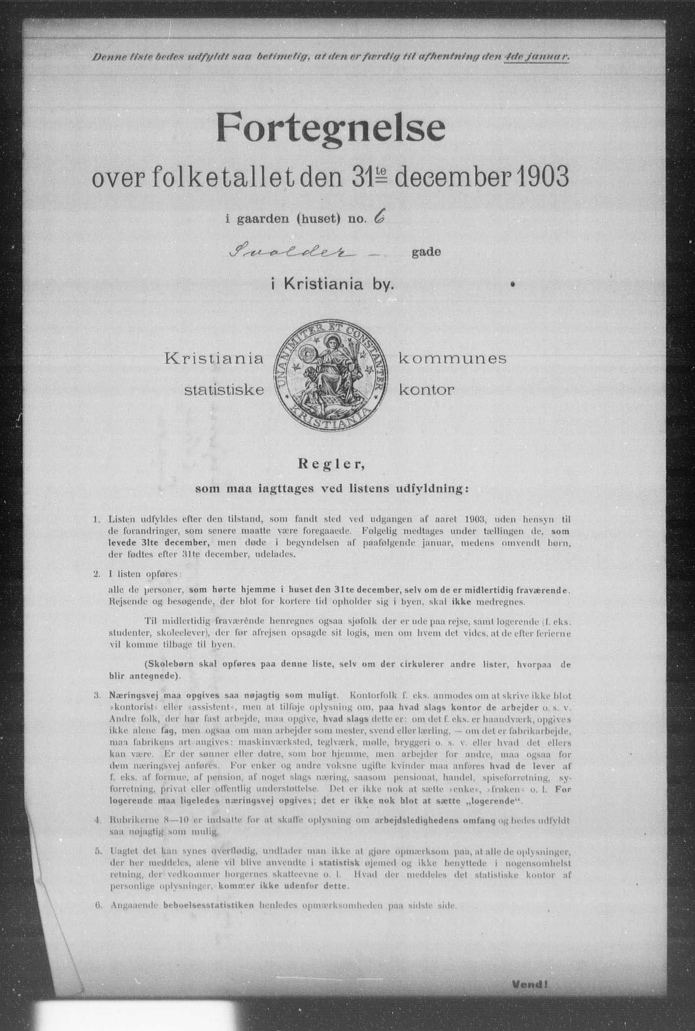 OBA, Kommunal folketelling 31.12.1903 for Kristiania kjøpstad, 1903, s. 20608