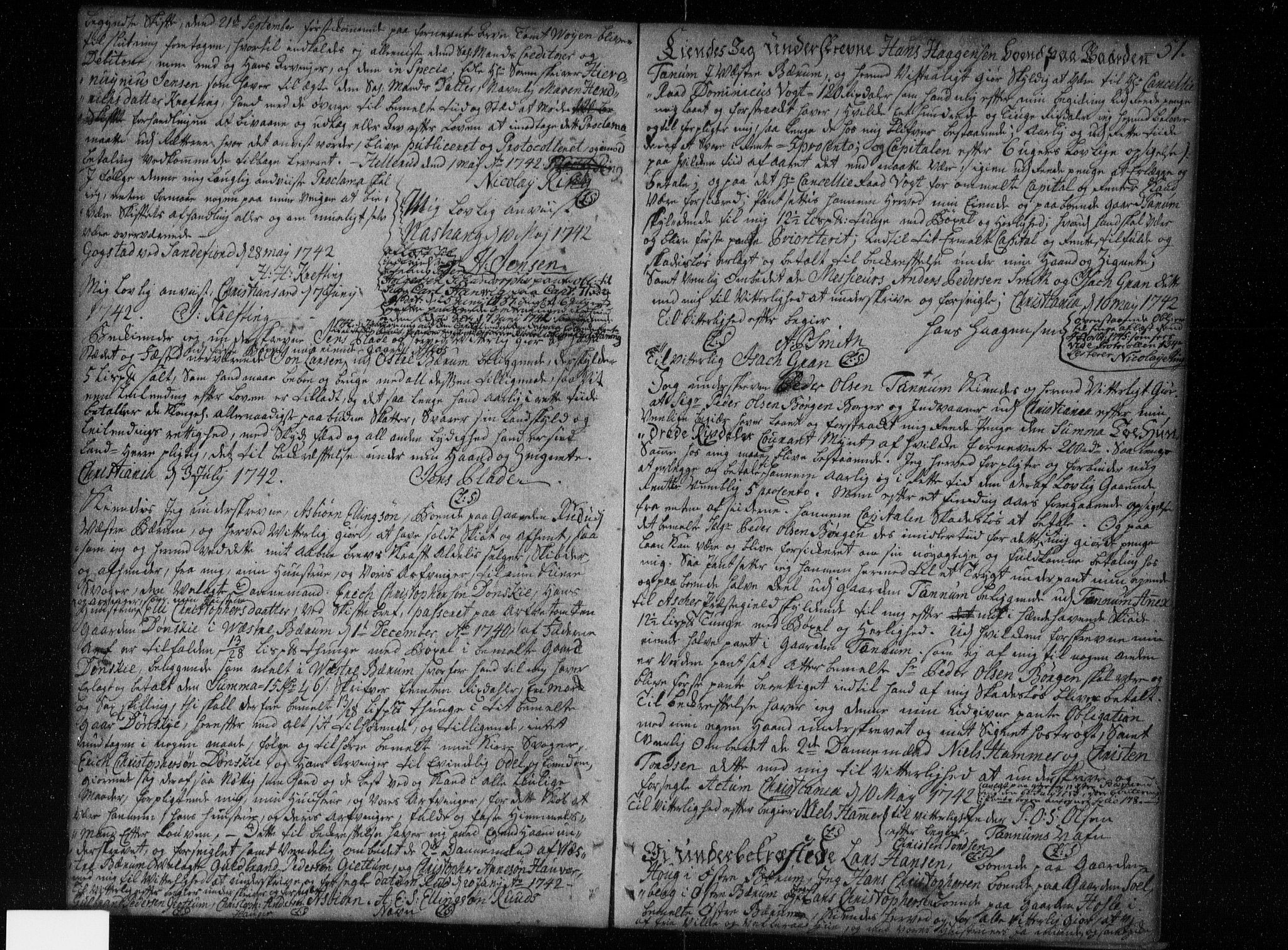 Aker sorenskriveri, SAO/A-10895/G/Gb/Gba/L0002: Pantebok nr. I 2, 1741-1750, s. 51