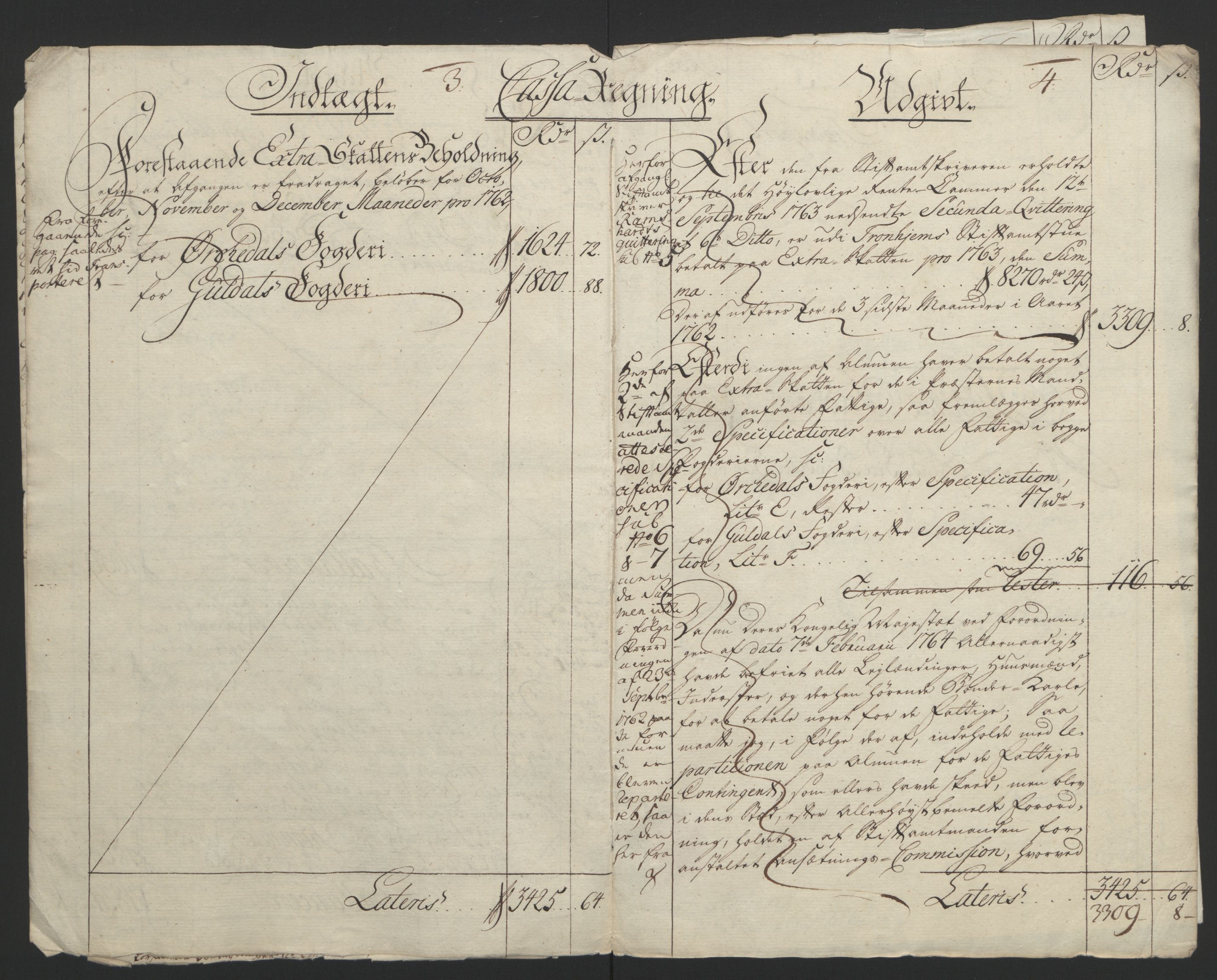 Rentekammeret inntil 1814, Reviderte regnskaper, Fogderegnskap, RA/EA-4092/R60/L4094: Ekstraskatten Orkdal og Gauldal, 1762-1765, s. 8