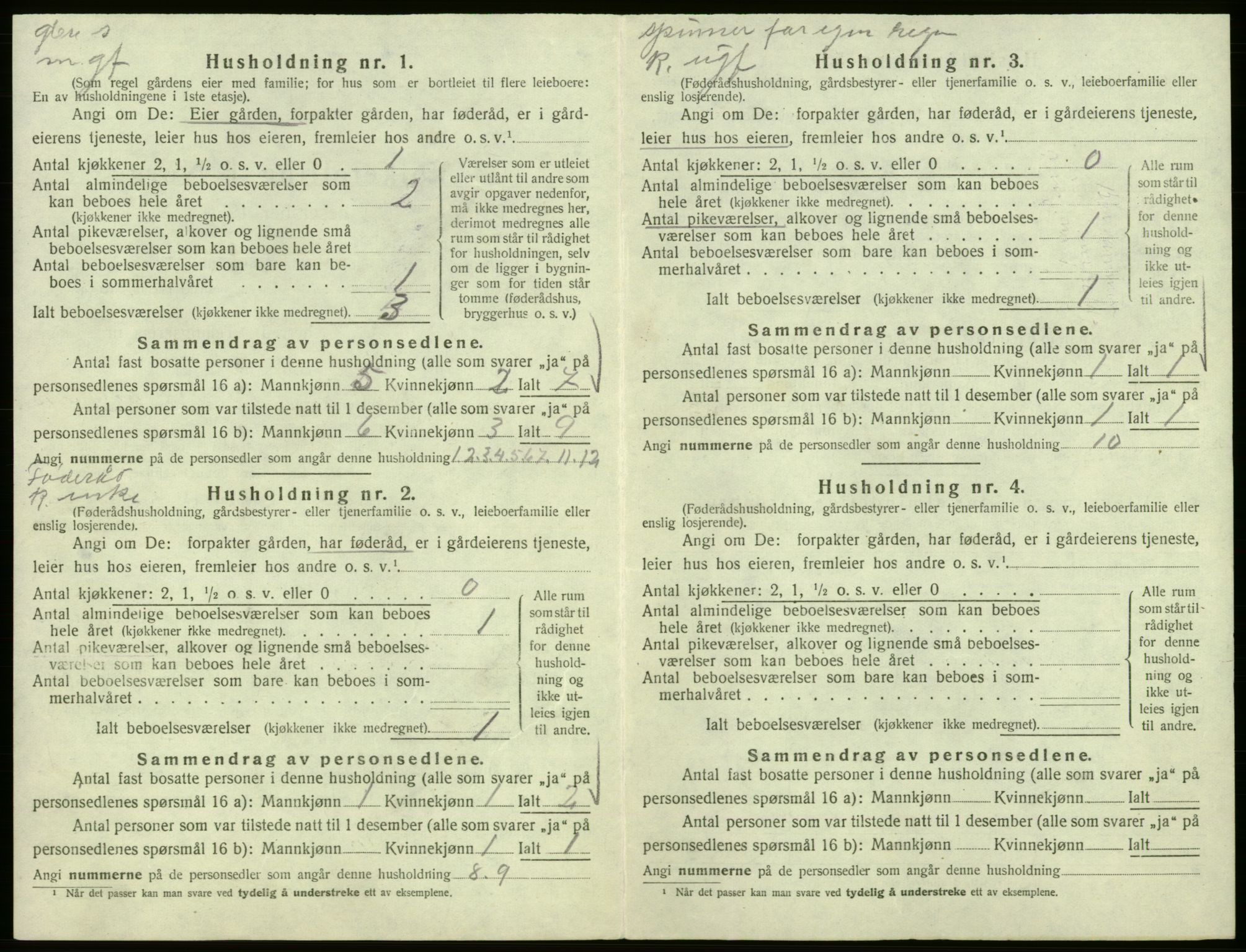 SAB, Folketelling 1920 for 1239 Hålandsdal herred, 1920, s. 30