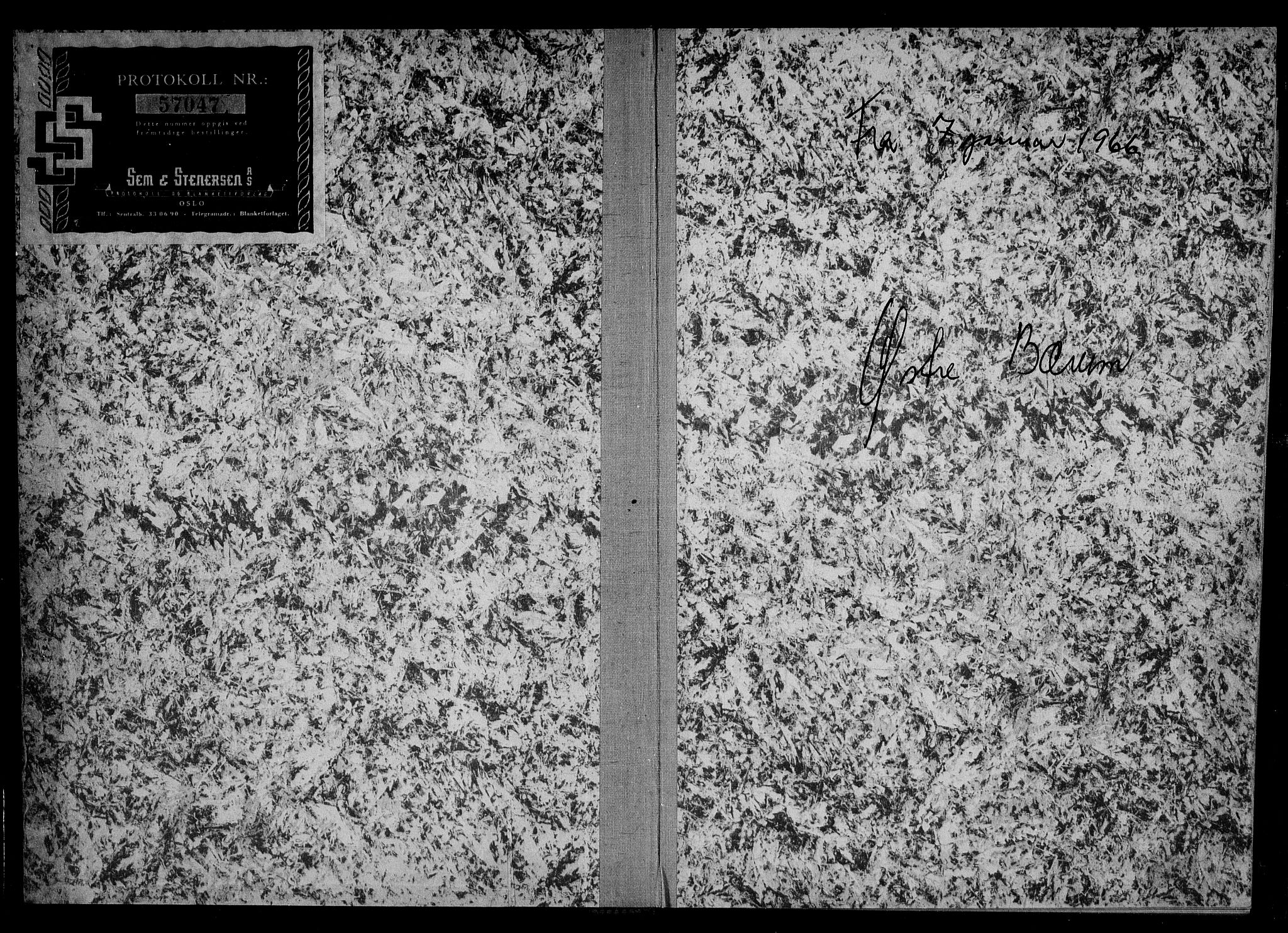 Bærum lensmannskontor, SAO/A-10277/H/Ha/Haa/L0018: Dødsanmeldelsesprotokoll, 1966-1969