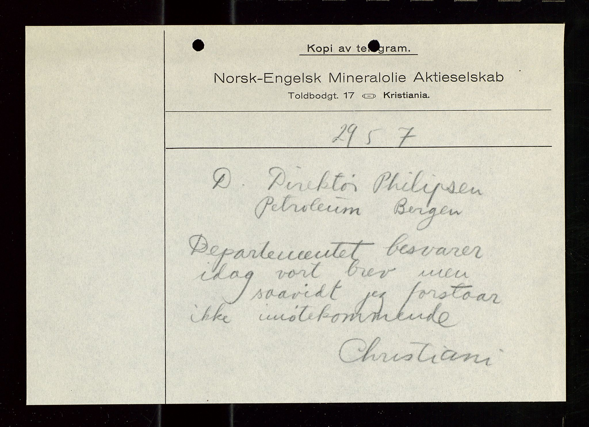 Pa 1521 - A/S Norske Shell, AV/SAST-A-101915/E/Ea/Eaa/L0020: Sjefskorrespondanse, 1917, s. 135