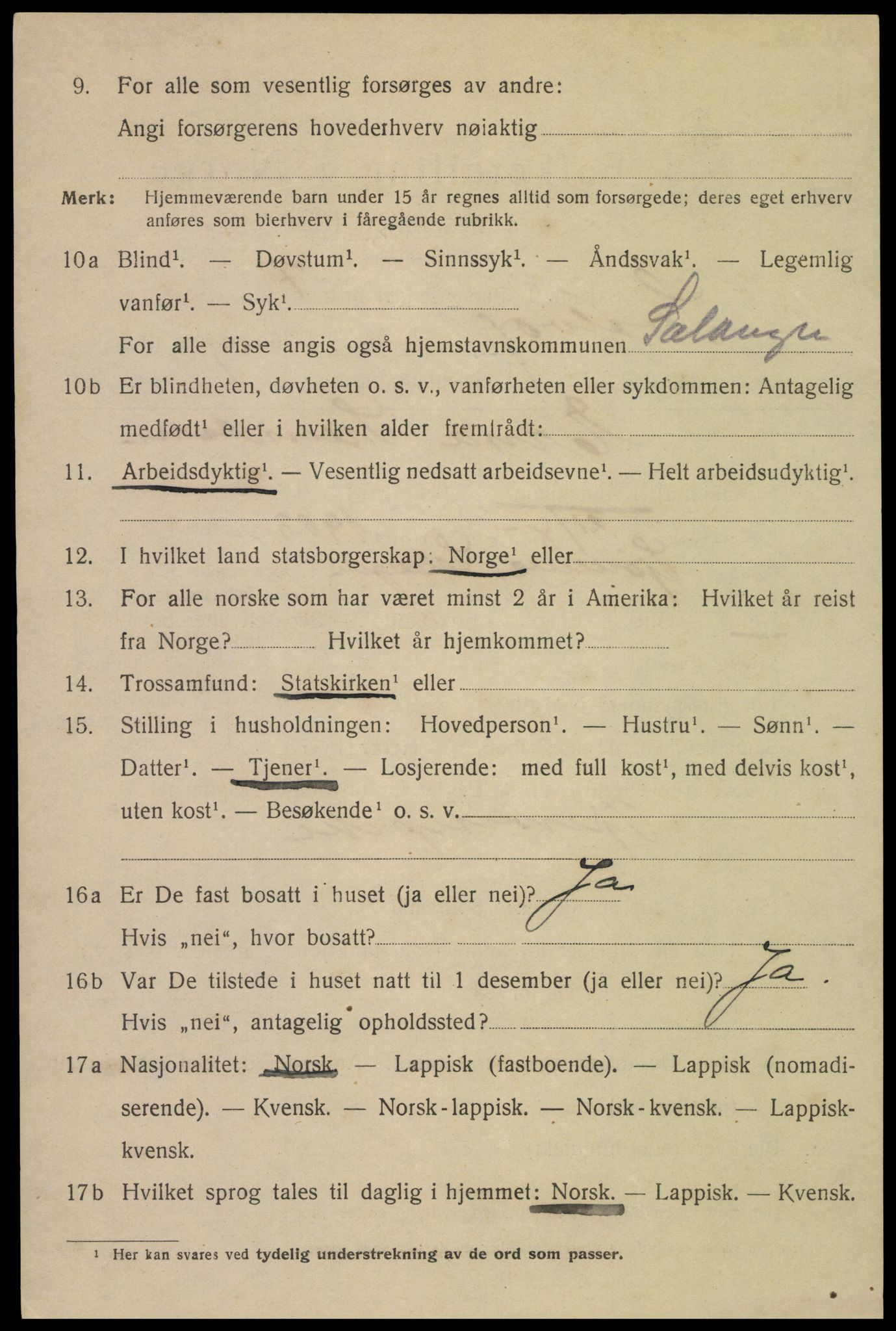 SAT, Folketelling 1920 for 1806 Svolvær kjøpstad, 1920, s. 4325