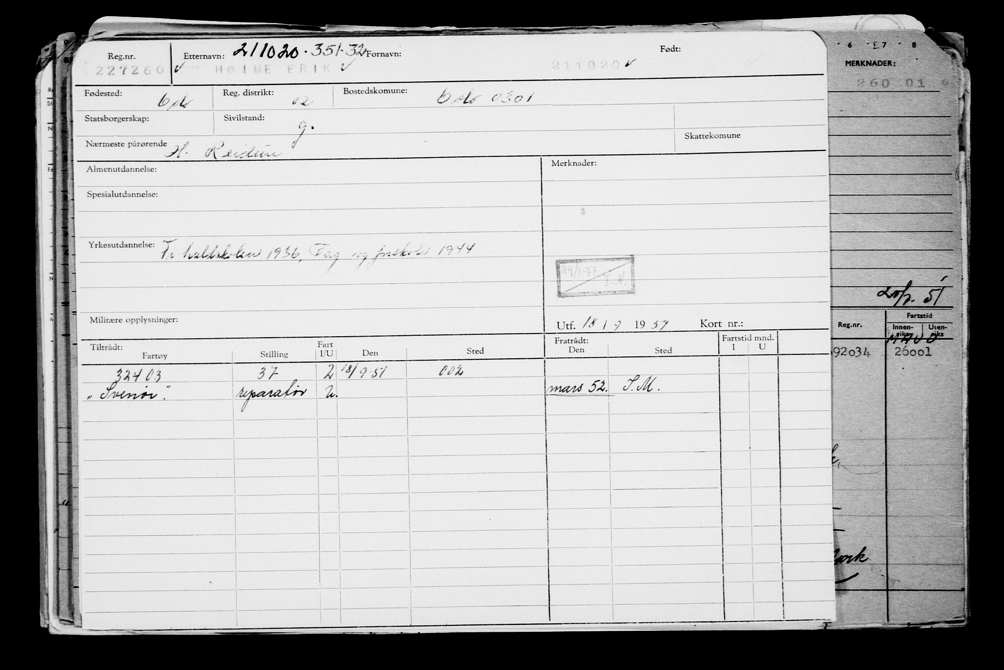 Direktoratet for sjømenn, AV/RA-S-3545/G/Gb/L0186: Hovedkort, 1920, s. 512