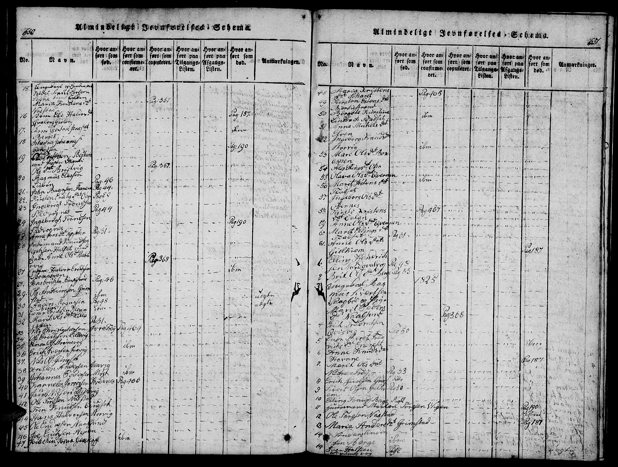 Ministerialprotokoller, klokkerbøker og fødselsregistre - Møre og Romsdal, AV/SAT-A-1454/573/L0873: Klokkerbok nr. 573C01, 1819-1834, s. 650-651