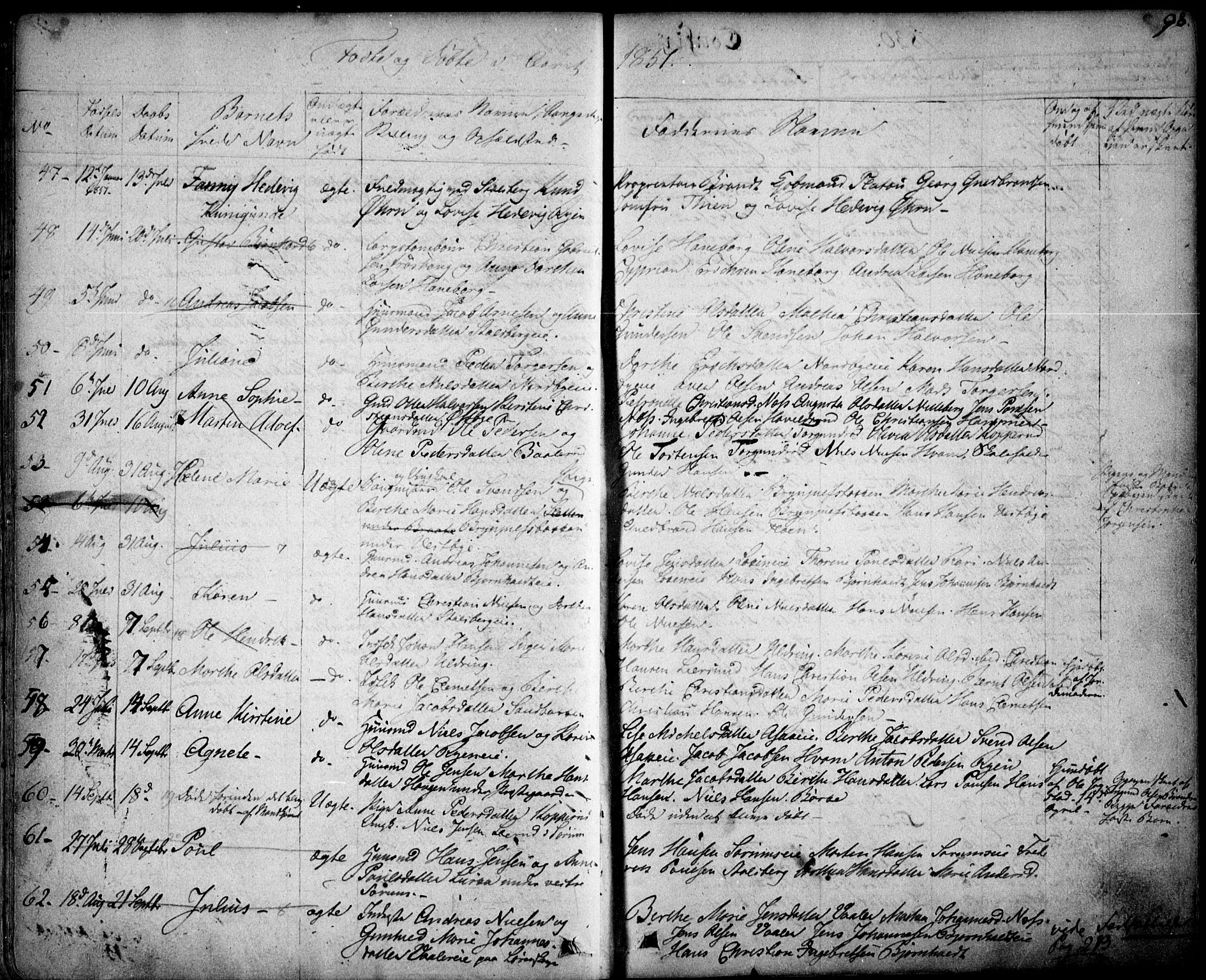Skedsmo prestekontor Kirkebøker, AV/SAO-A-10033a/F/Fa/L0009: Ministerialbok nr. I 9, 1830-1853, s. 98