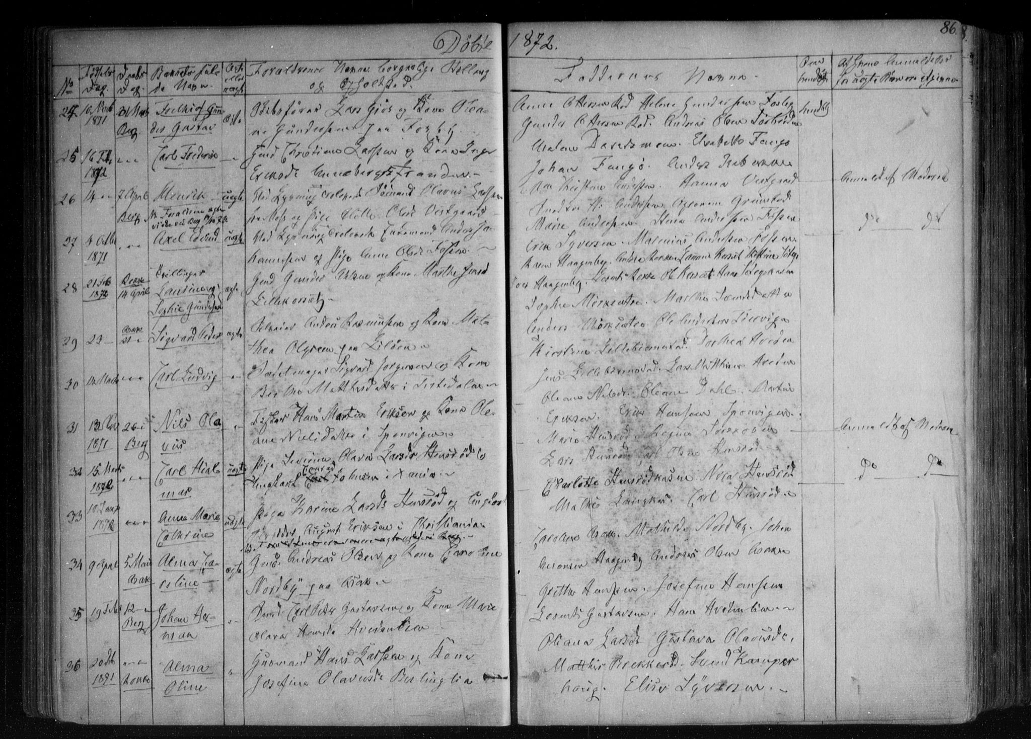 Berg prestekontor Kirkebøker, AV/SAO-A-10902/F/Fa/L0005: Ministerialbok nr. I 5, 1861-1877, s. 86