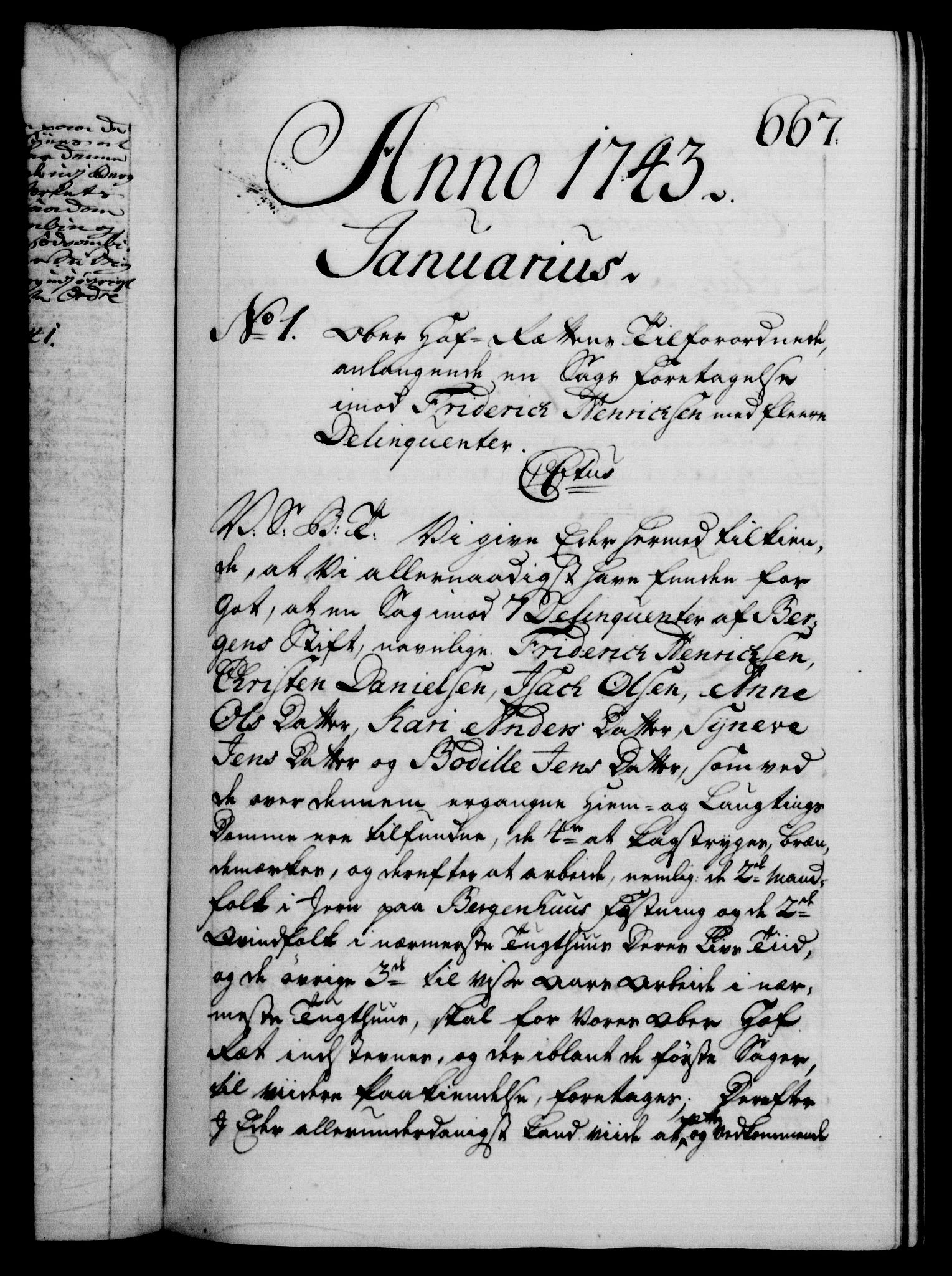 Danske Kanselli 1572-1799, AV/RA-EA-3023/F/Fc/Fca/Fcab/L0029: Norske tegnelser, 1741-1743, s. 667a
